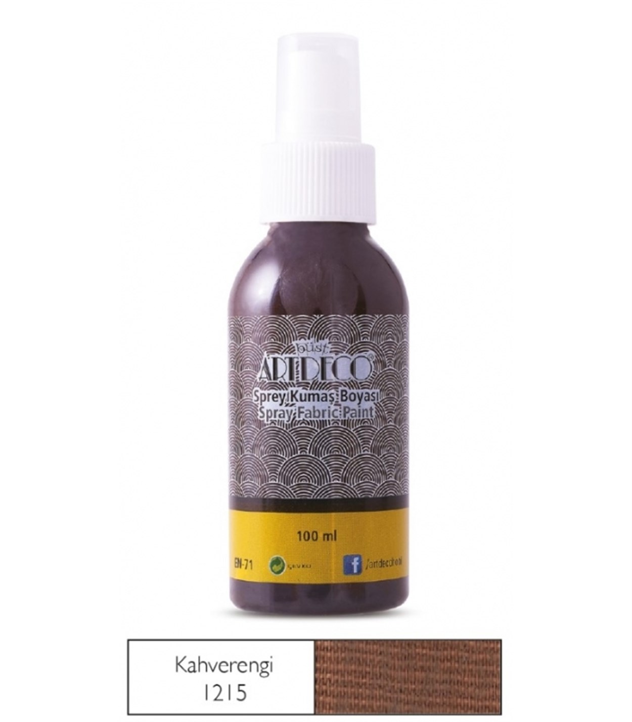 Artdeco Sprey Kumaş Boyası 100ml Kahverengi 1215