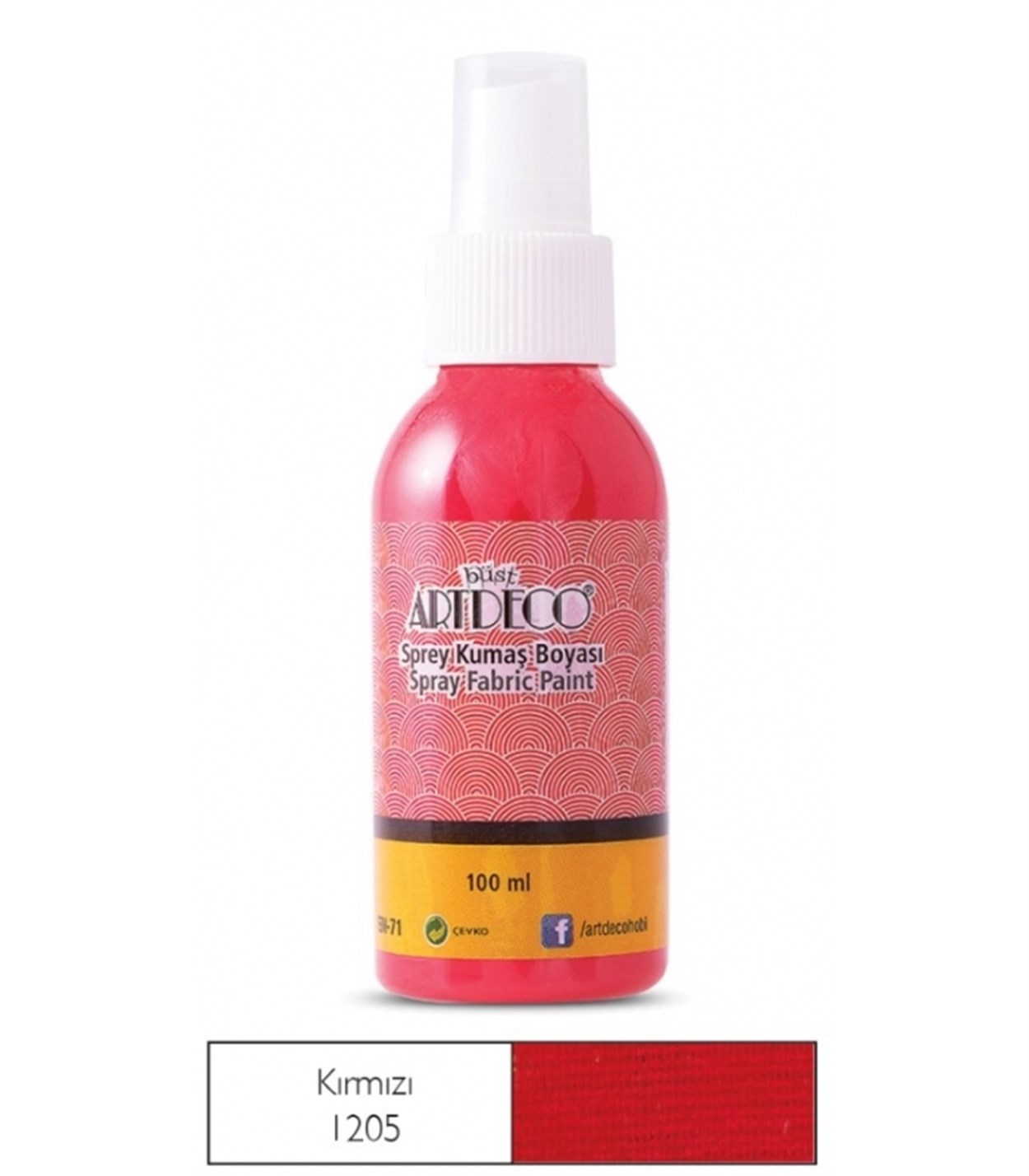 Artdeco Sprey Kumaş Boyası 100ml Kırmızı