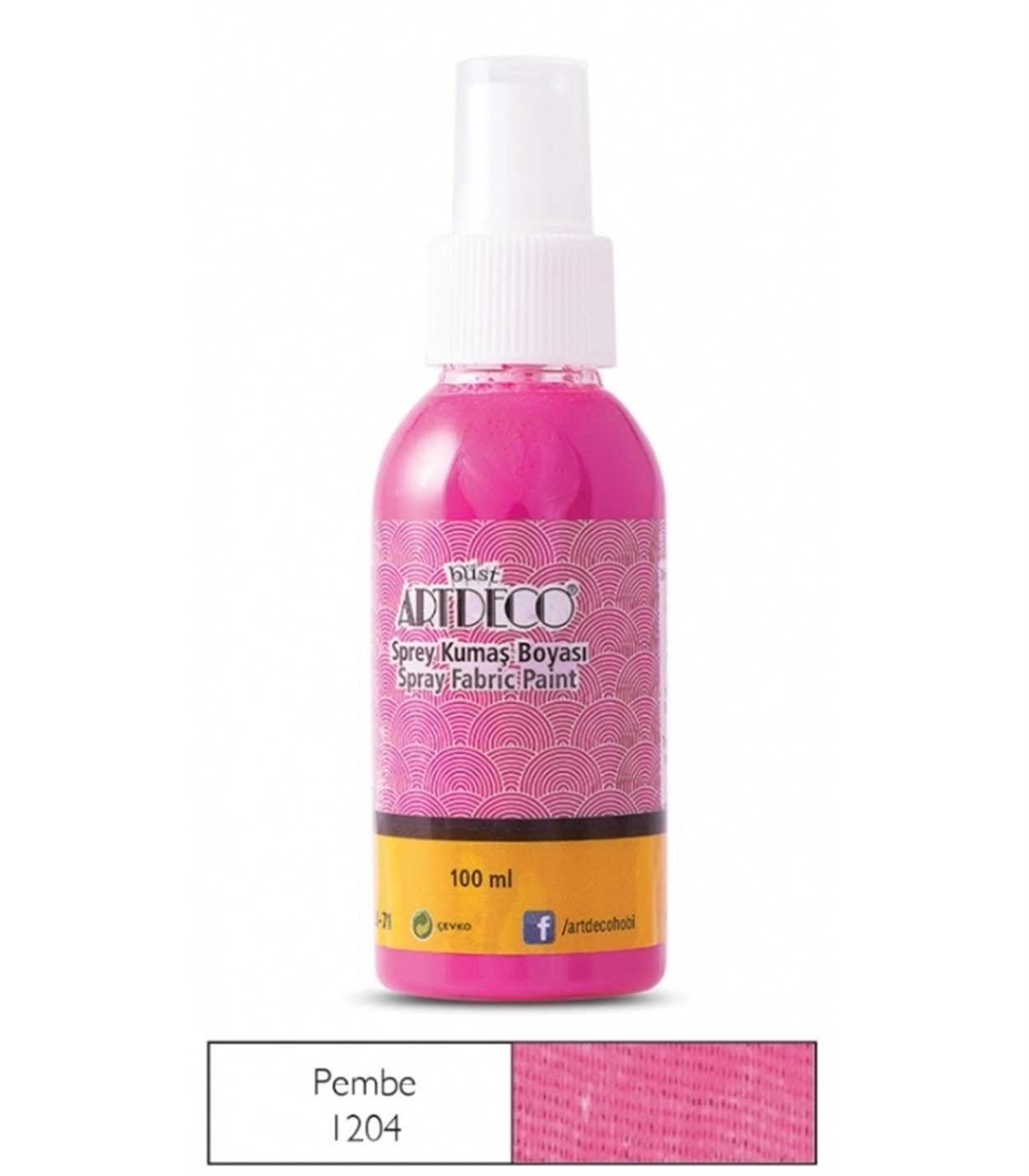Artdeco Sprey Kumaş Boyası 100ml Pembe
