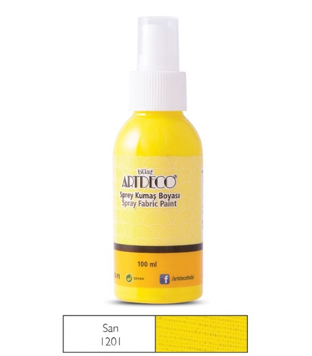 Artdeco Sprey Kumaş Boyası 100ml Sarı