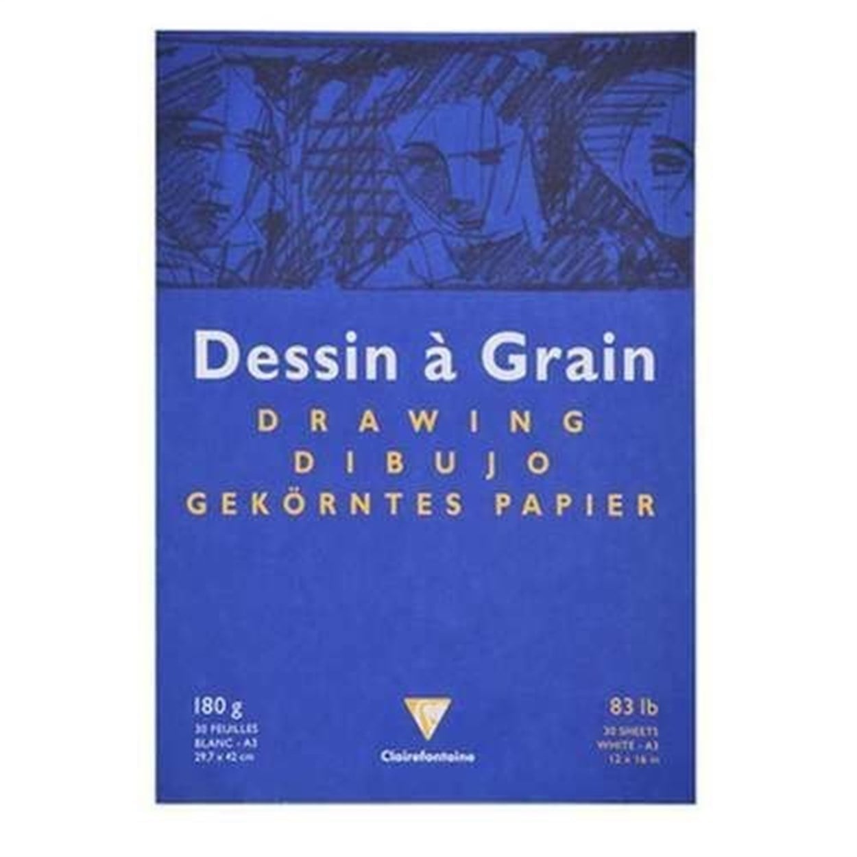 CLAIREFONTAINE DESSIN A GRAIN A3 180 GR. 30 YAPRAK KISA KENARI SPİRALLİ