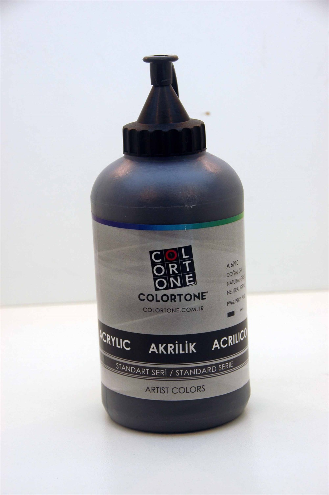 COLORTONE AKRİLİK BOYA 650 ML 6910 DOĞAL GRİ