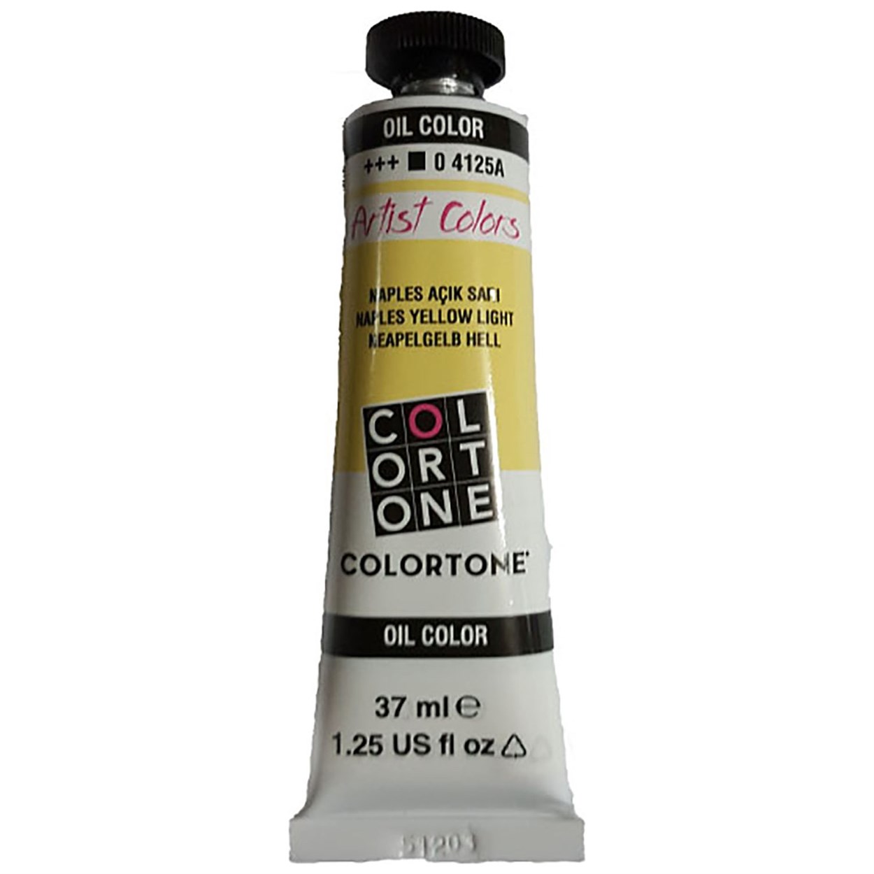 COLORTONE ARTİST COLORS YAĞLI BOYA 37 ML 4125 NAPLES AÇIK SARI