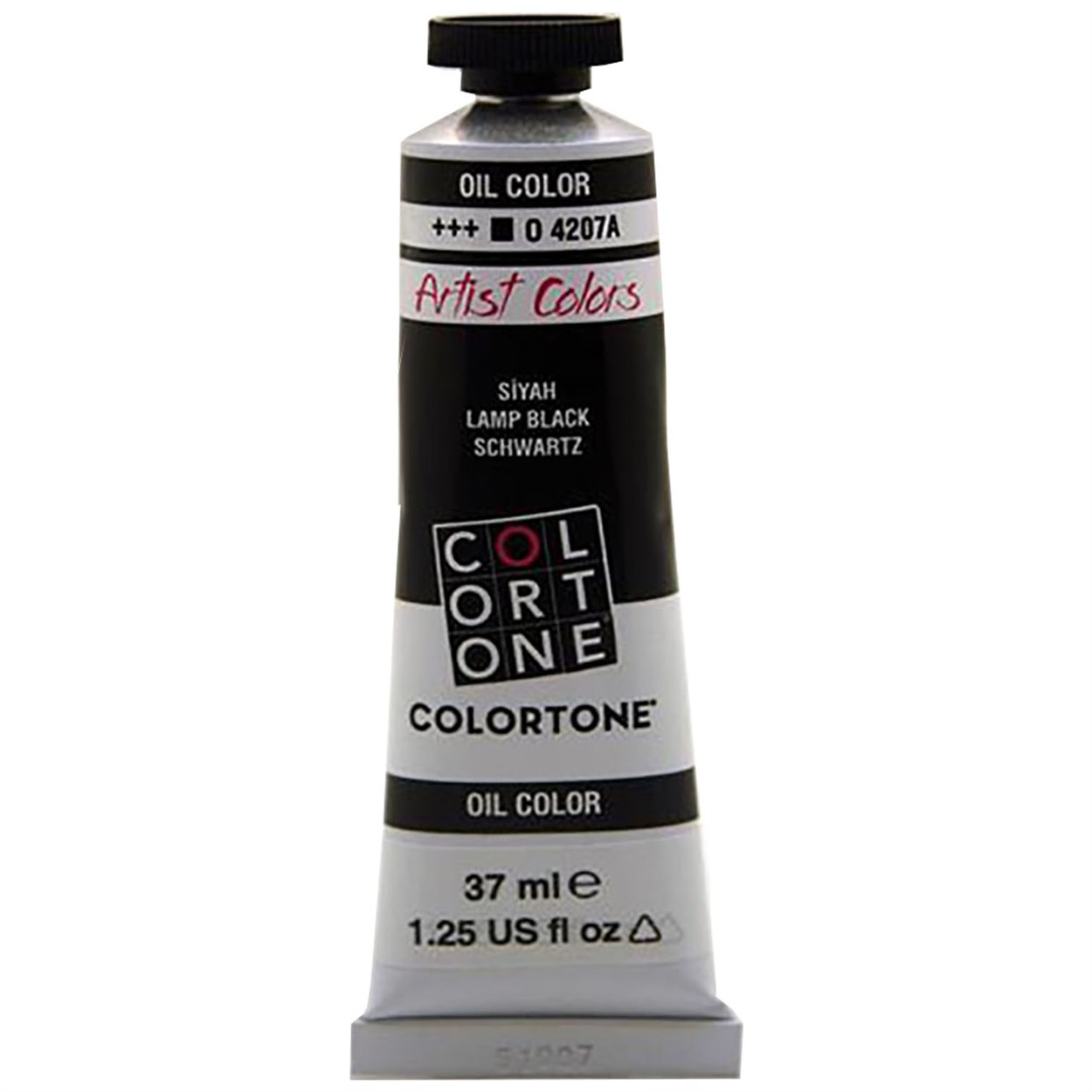 COLORTONE ARTİST COLORS YAĞLI BOYA 37 ML 4207 SİYAH