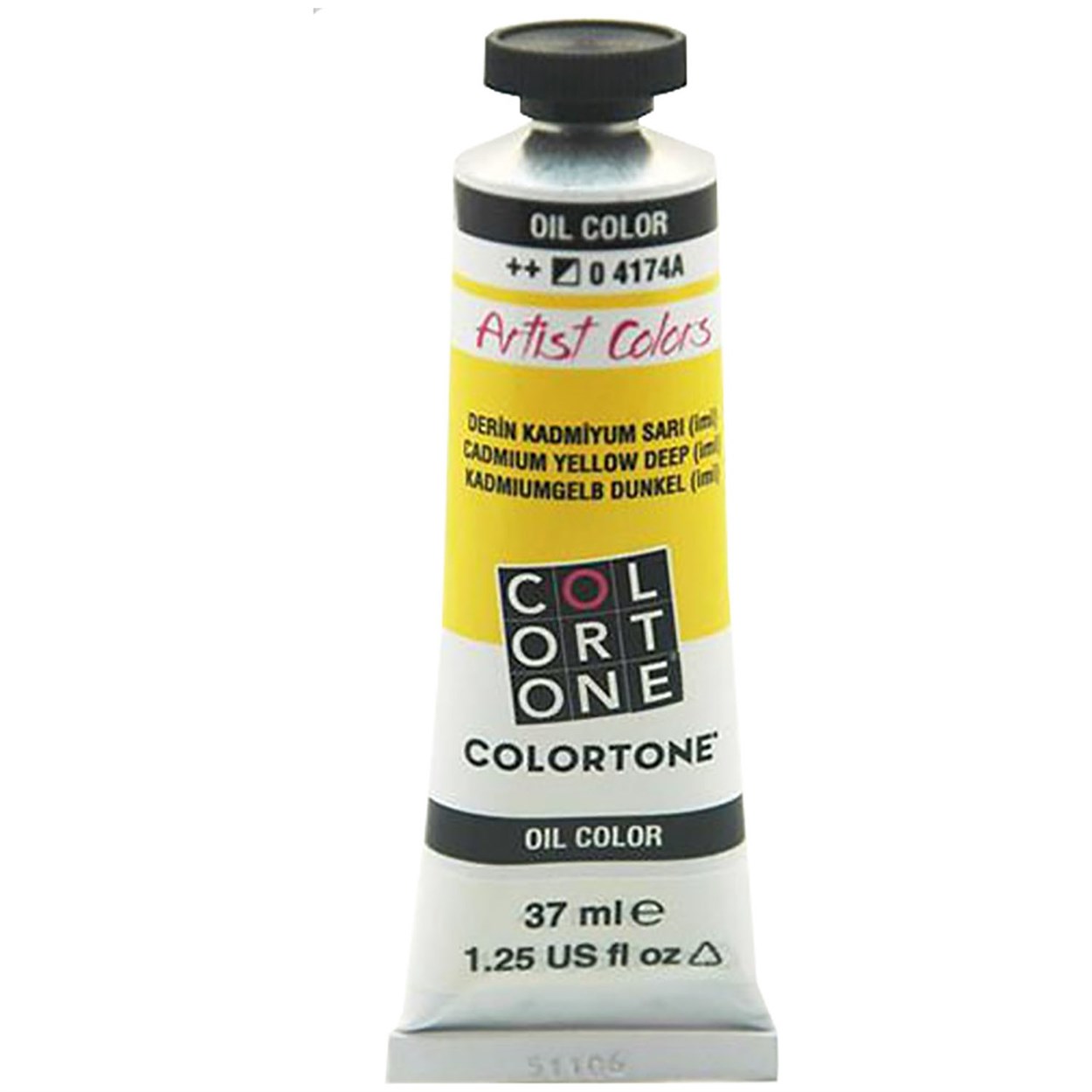 COLORTONE ARTİST COLORS YAĞLI BOYA 37 ML 4174 DERİN KADMİYUM SARI