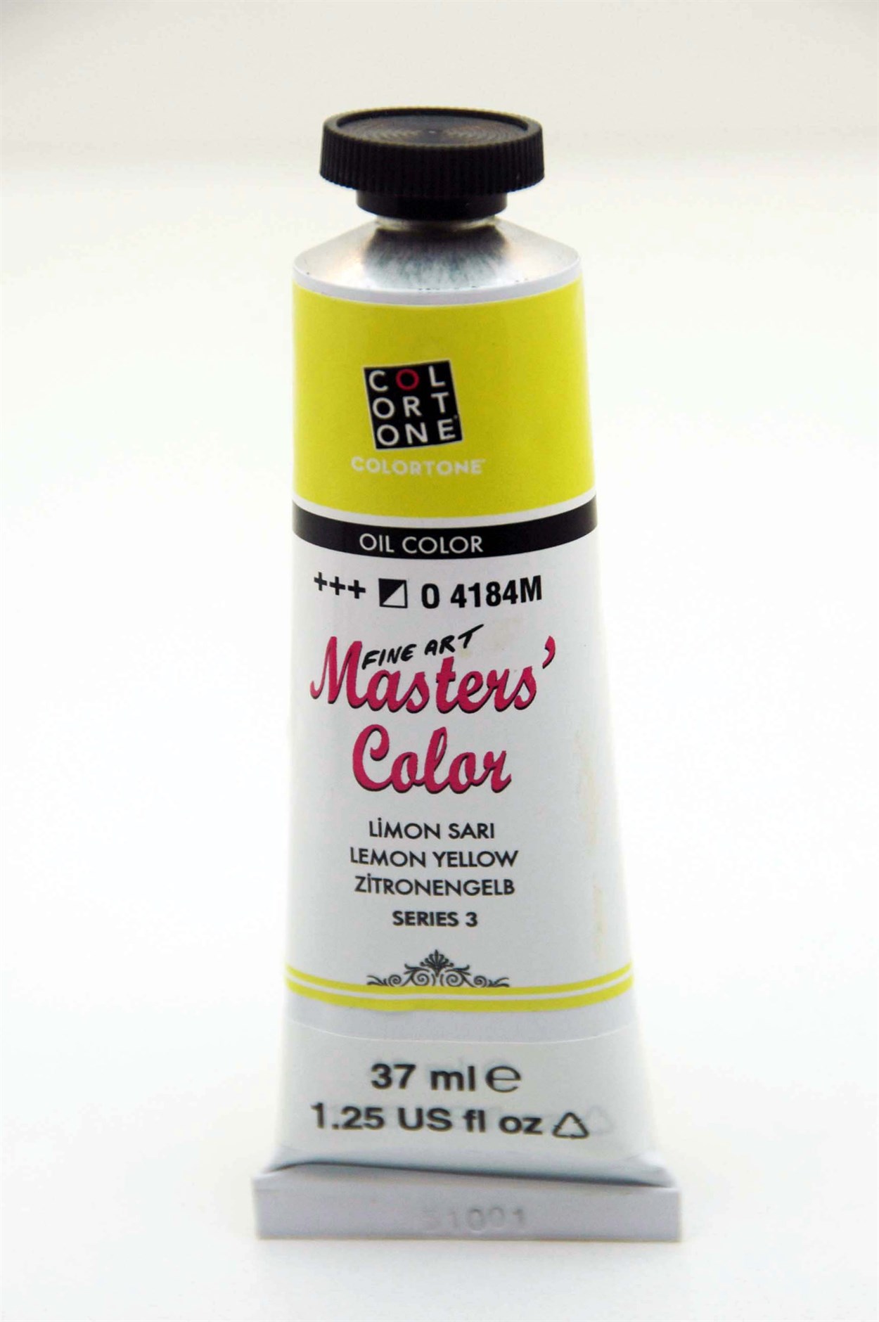 COLORTONE MASTERS COLOR YAĞLI BOYA 37 ML 4184 LİMON SARI SERİ:3