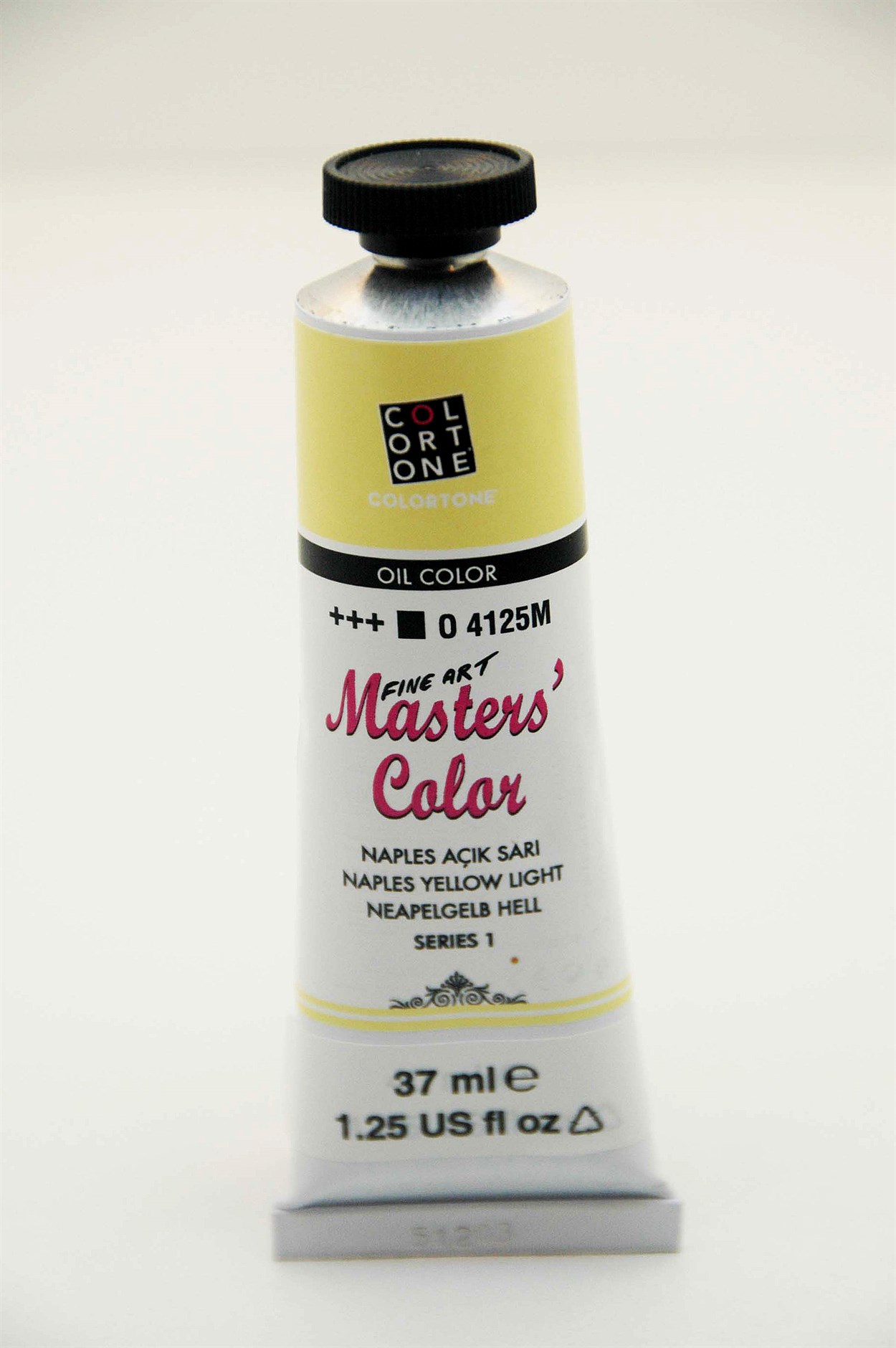 COLORTONE MASTERS COLOR YAĞLI BOYA 37 ML 4125 NAPLES AÇIK SARI SERİ:1