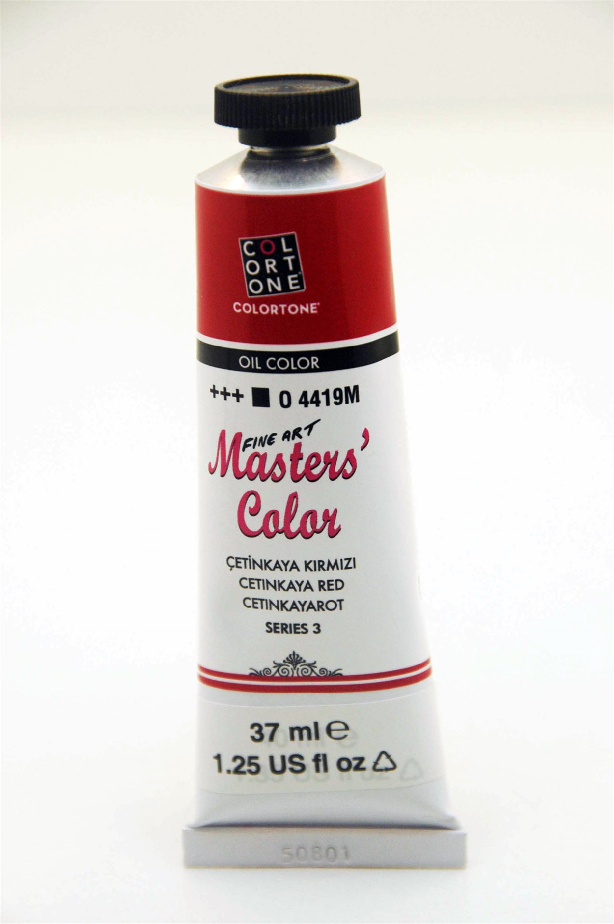 COLORTONE MASTERS COLOR YAĞLI BOYA 37 ML 4419 ÇETİNKAYA KIRMIZI SERİ:3