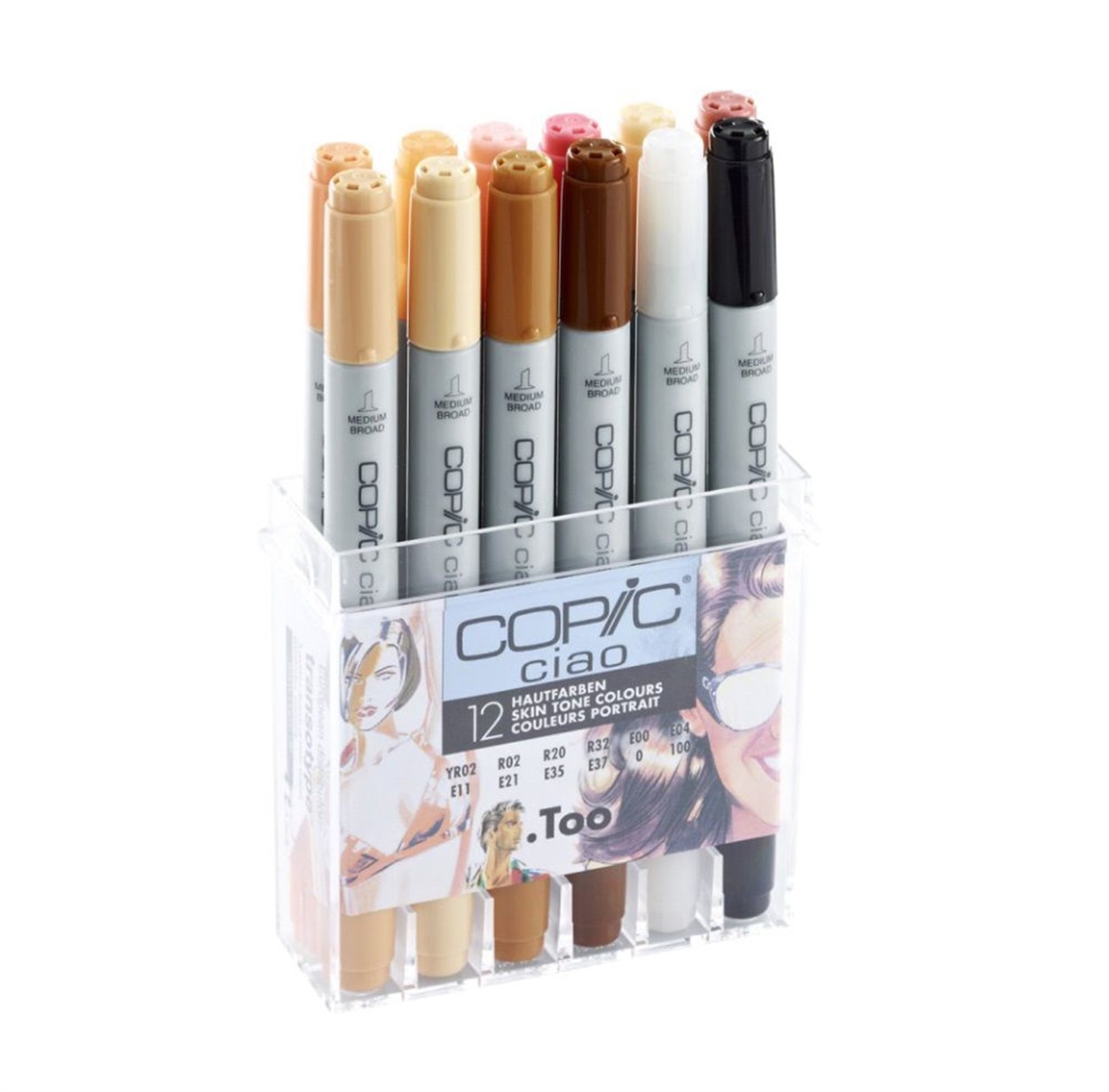 COPİC CİAO MARKER SET 12 Lİ HAUTFARBEN SKİN COLOURS