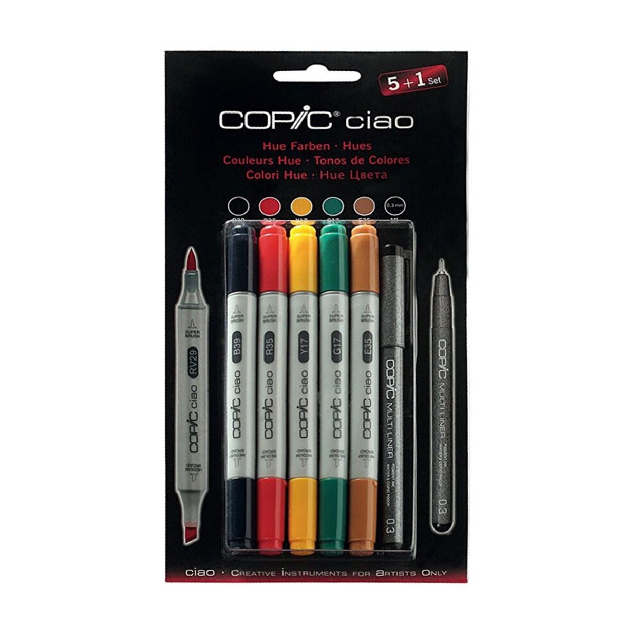 COPİC CİAO MARKER SET 5+1 HUES