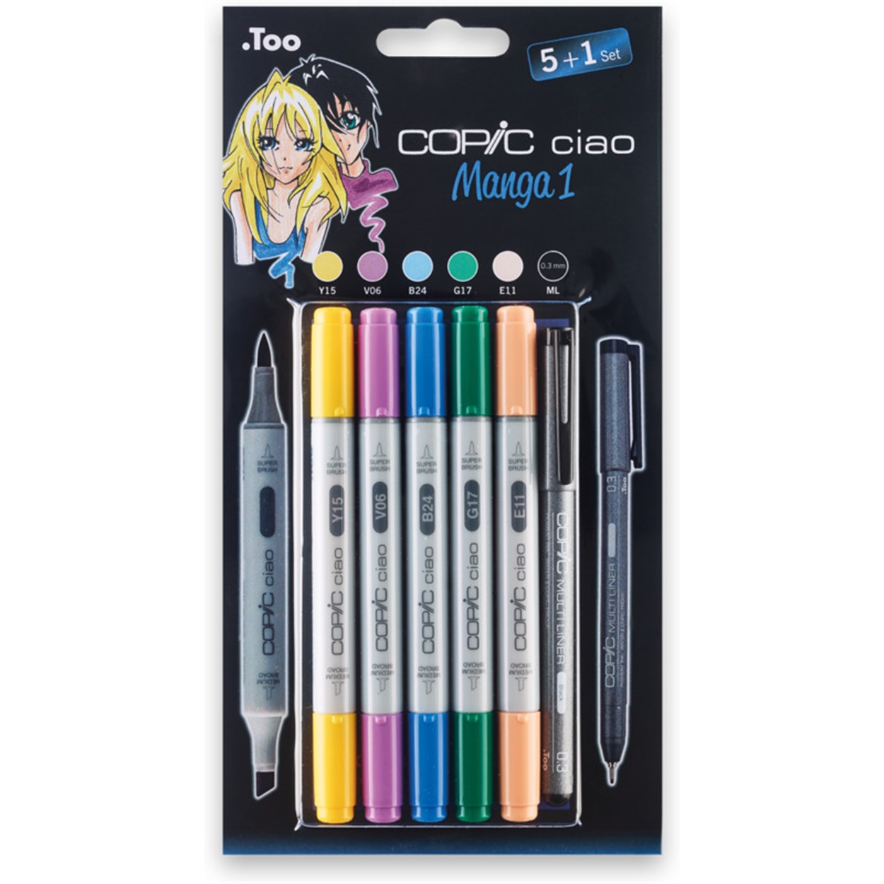 COPİC CİAO MARKER SET 5+1 MANGA 1