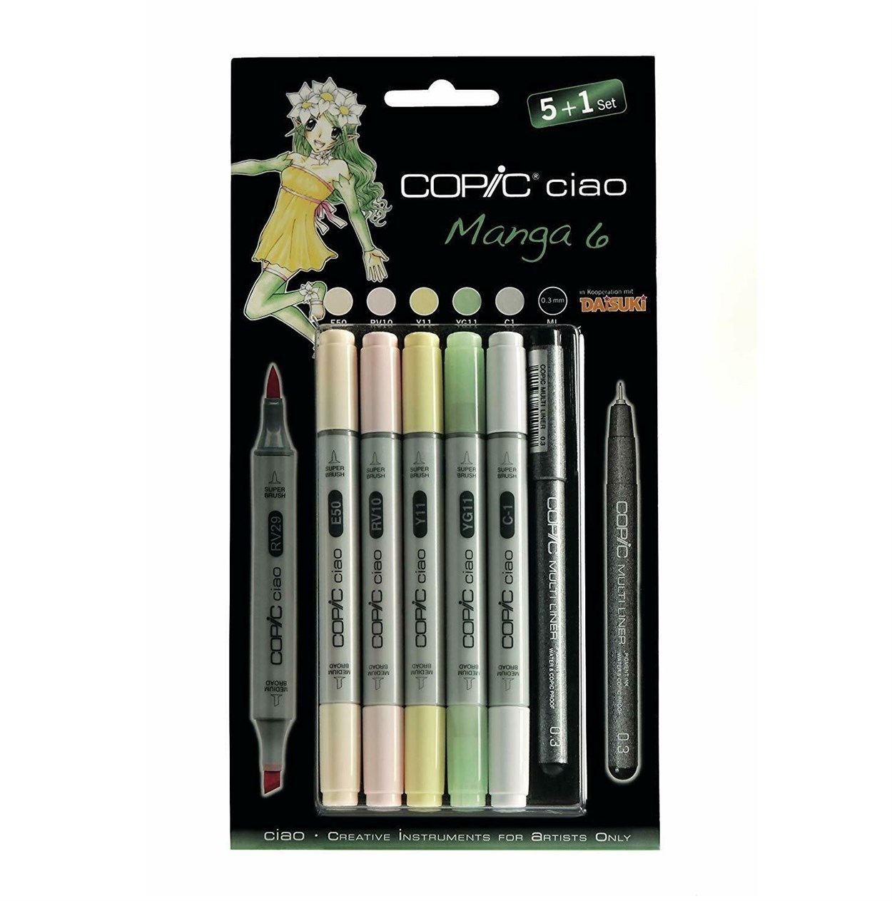 COPİC CİAO MARKER SET 5+1 MANGA 6