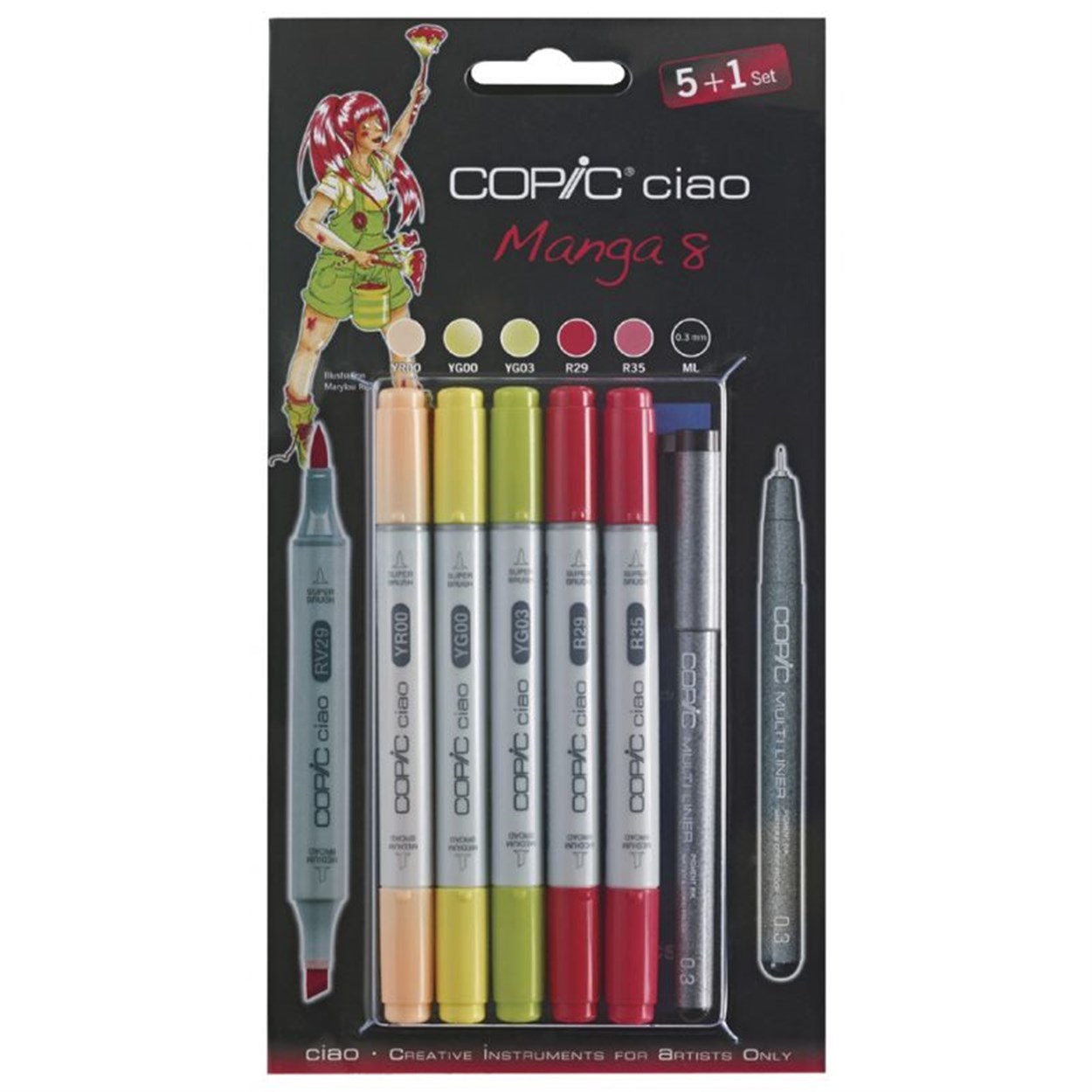 COPİC CİAO MARKER SET 5+1 MANGA 8