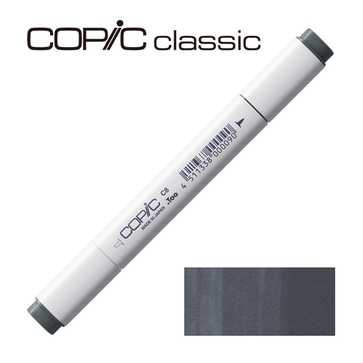COPIC Marker  C 8 COOL GRAY