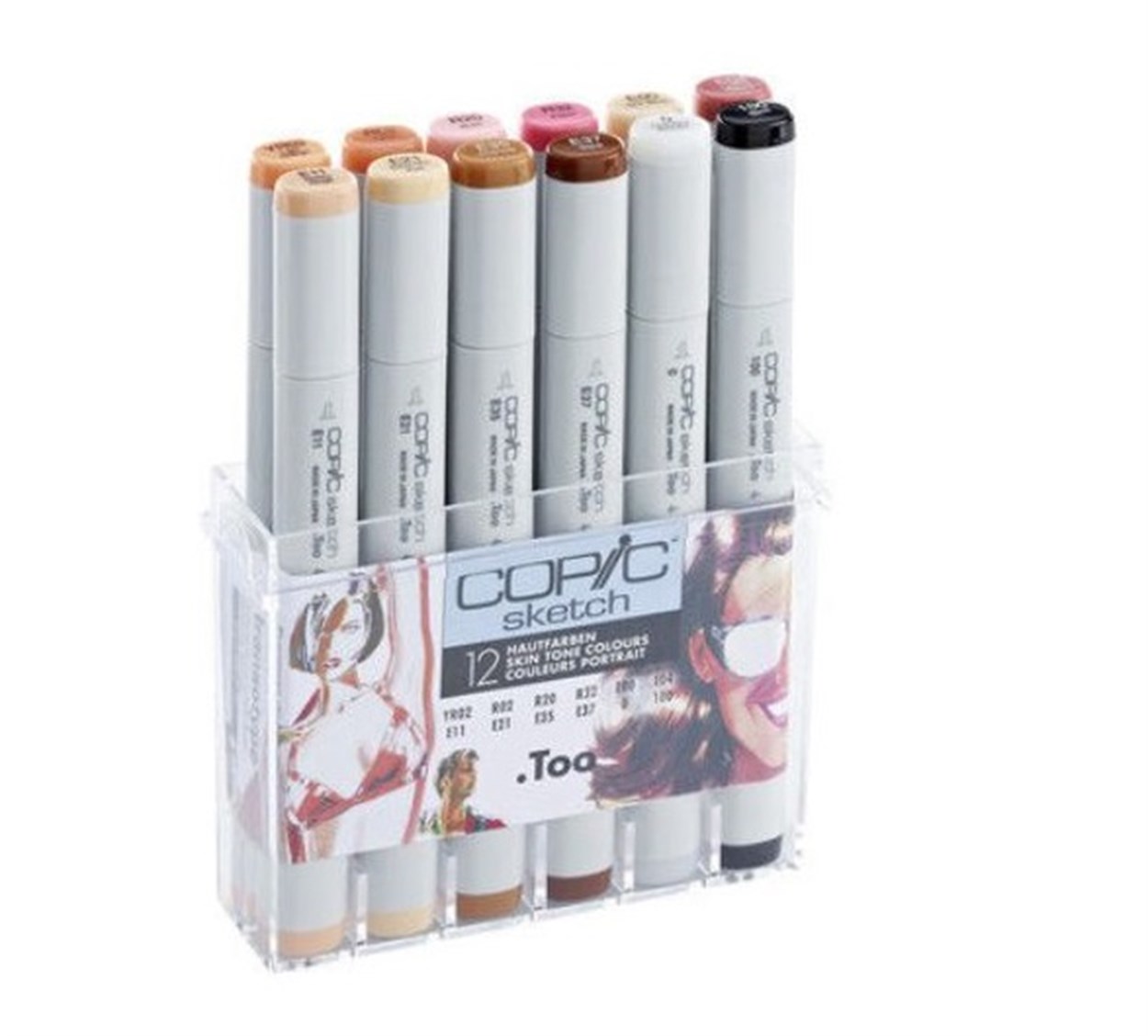 COPİC SKETCH MARKER SET 12 Lİ HAUTFARBEN SKİN COLOURS