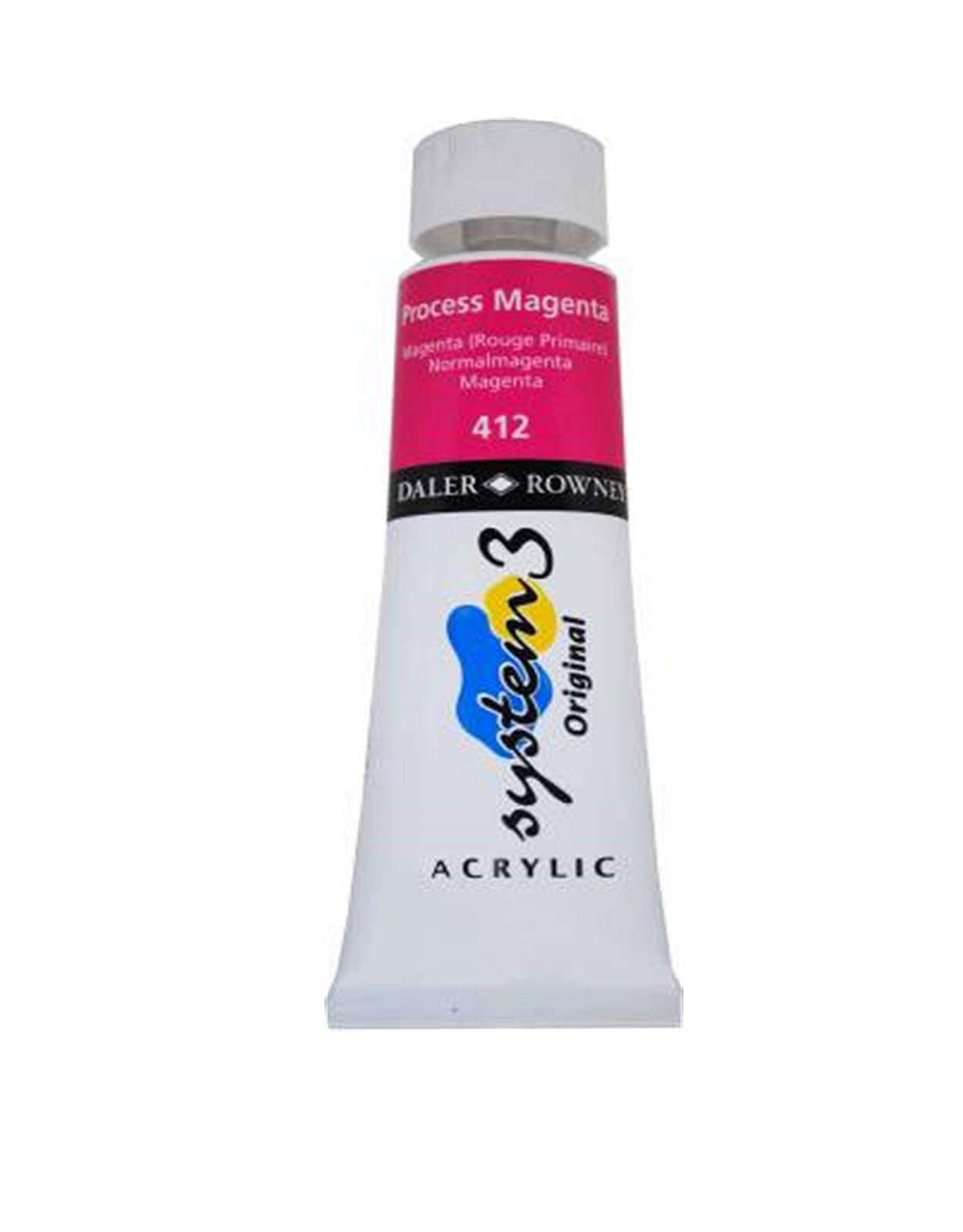 DALER ROWNEY SYSTEM 3 ORIGINAL AKRİLİK BOYA 75 ML PROCESS MAGENTA