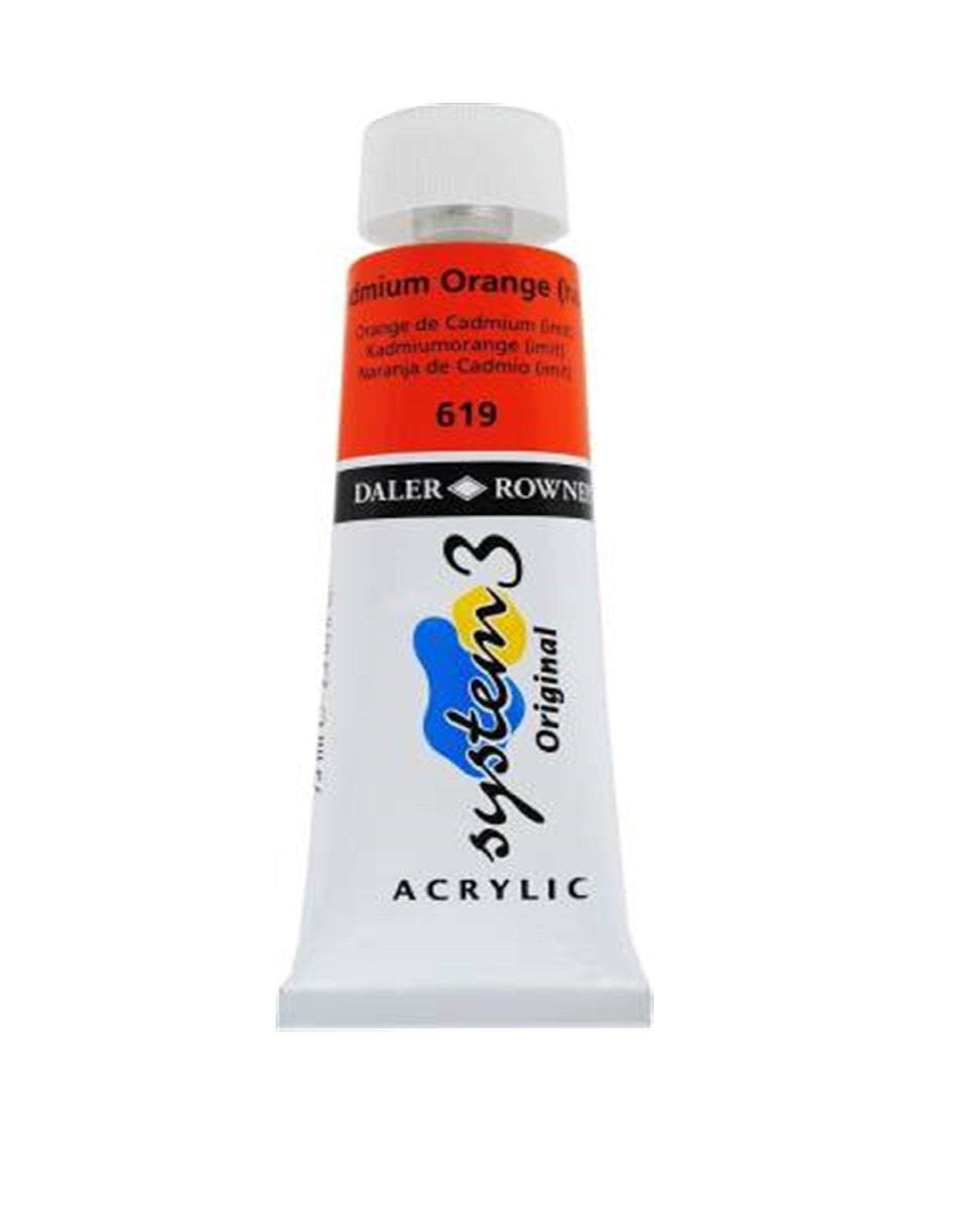 DALER ROWNEY SYSTEM 3 ORIGINAL AKRİLİK BOYA 75 ML CADMIUM ORANGE HUE