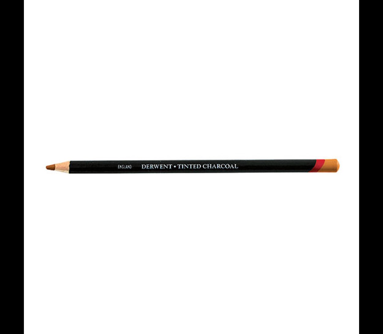 DERWENT TİNTED CHARCOAL RENKLİ KÖMÜR KALEM BURNT ORANGE ( TC02 )