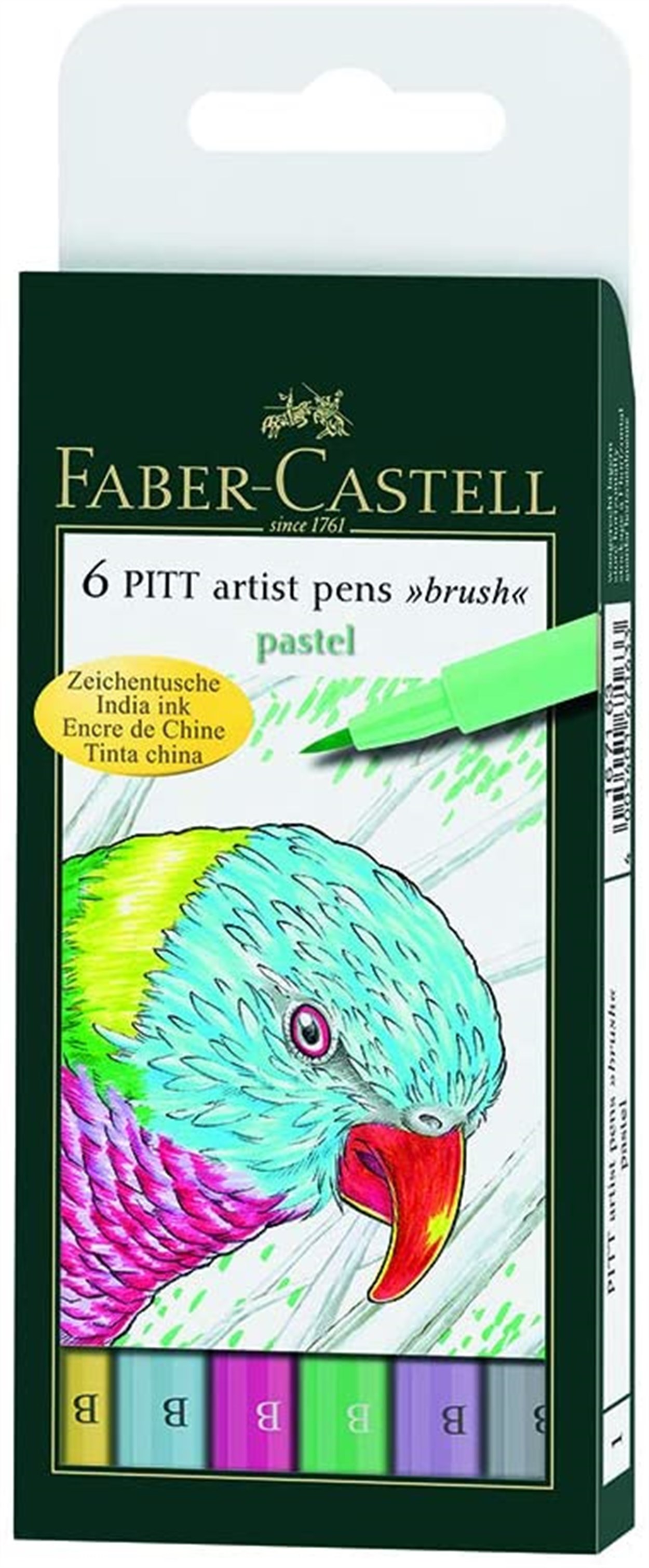 FABER CASTELL ARTIST PENS BRUSH SET PASTEL TONLARI 6'LI