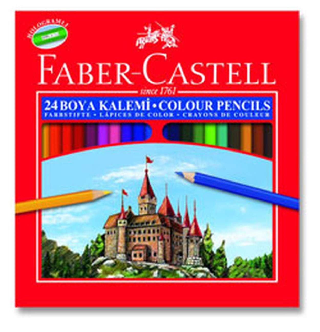FABER CASTELL BOYA KALEMİ KARTON KUTU 24 RENK