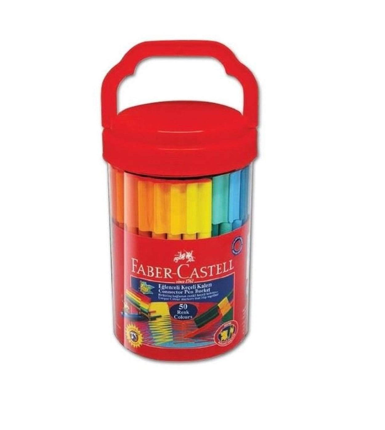FABER CASTELL EĞLENCELİ KEÇELİ KALEM 50 RENK