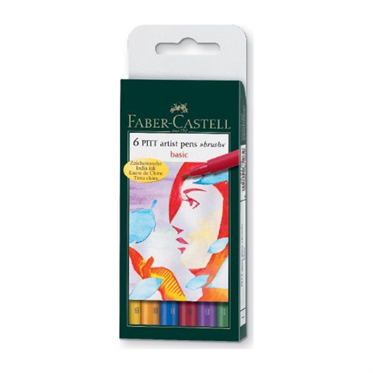 FABER CASTELL PITT ARTIST PENS BRUSH BASIC ÇİZİM KALEMİ SET 6'LI