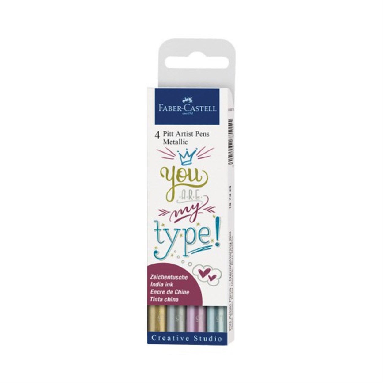 FABER CASTELL PITT ARTIST PENS METALLIC 4'LÜ