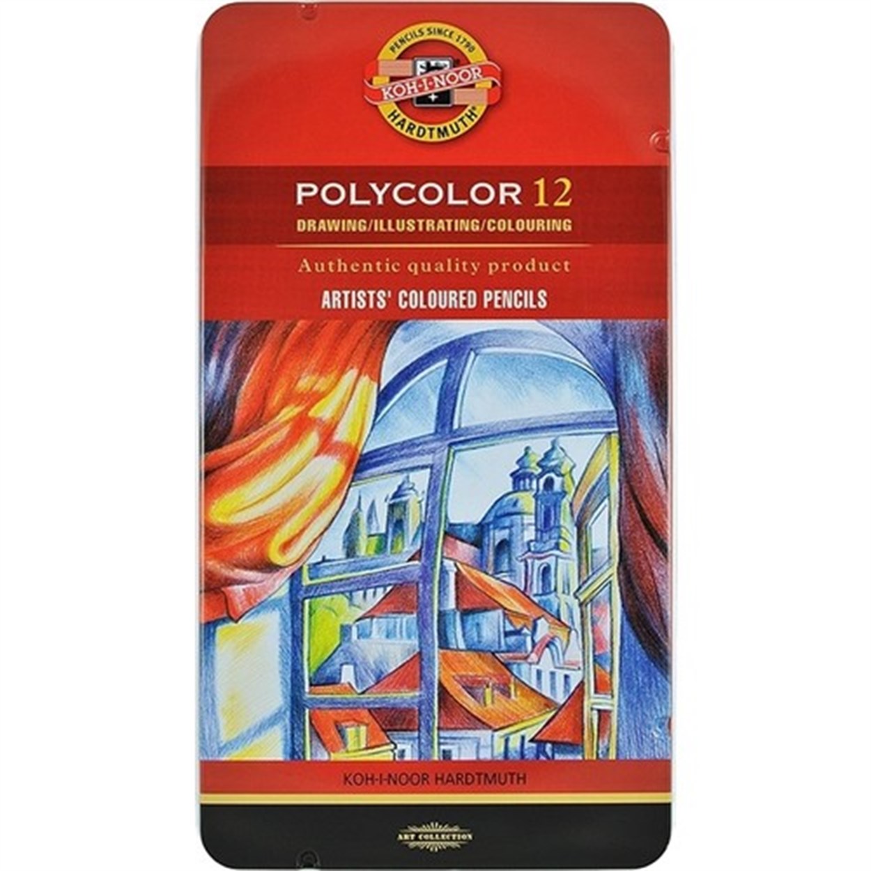 KOH-I NOOR POLYCOLOR KURU BOYA SETİ 12'Lİ
