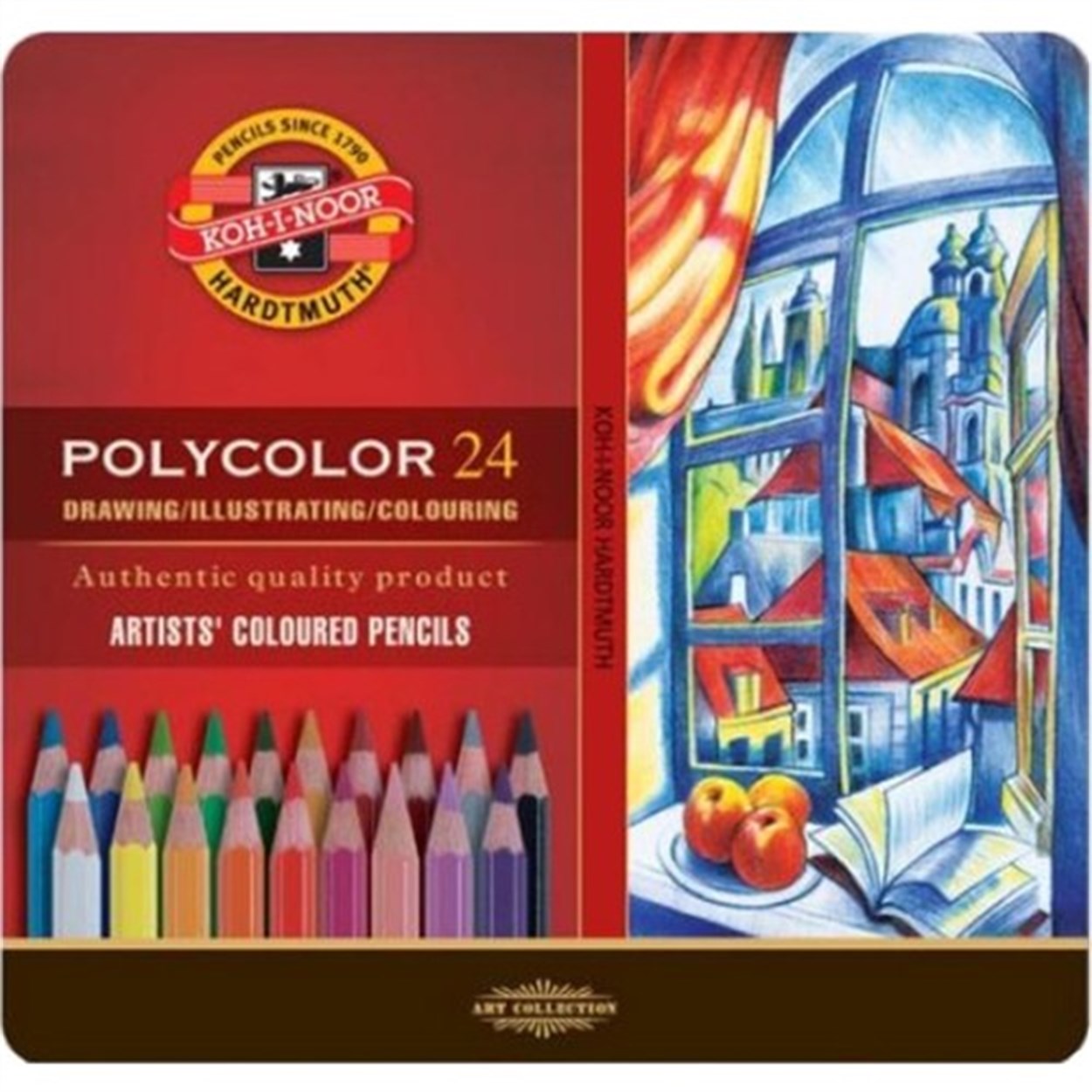 KOH-I NOOR POLYCOLOR KURU BOYA SETİ 24'LÜ
