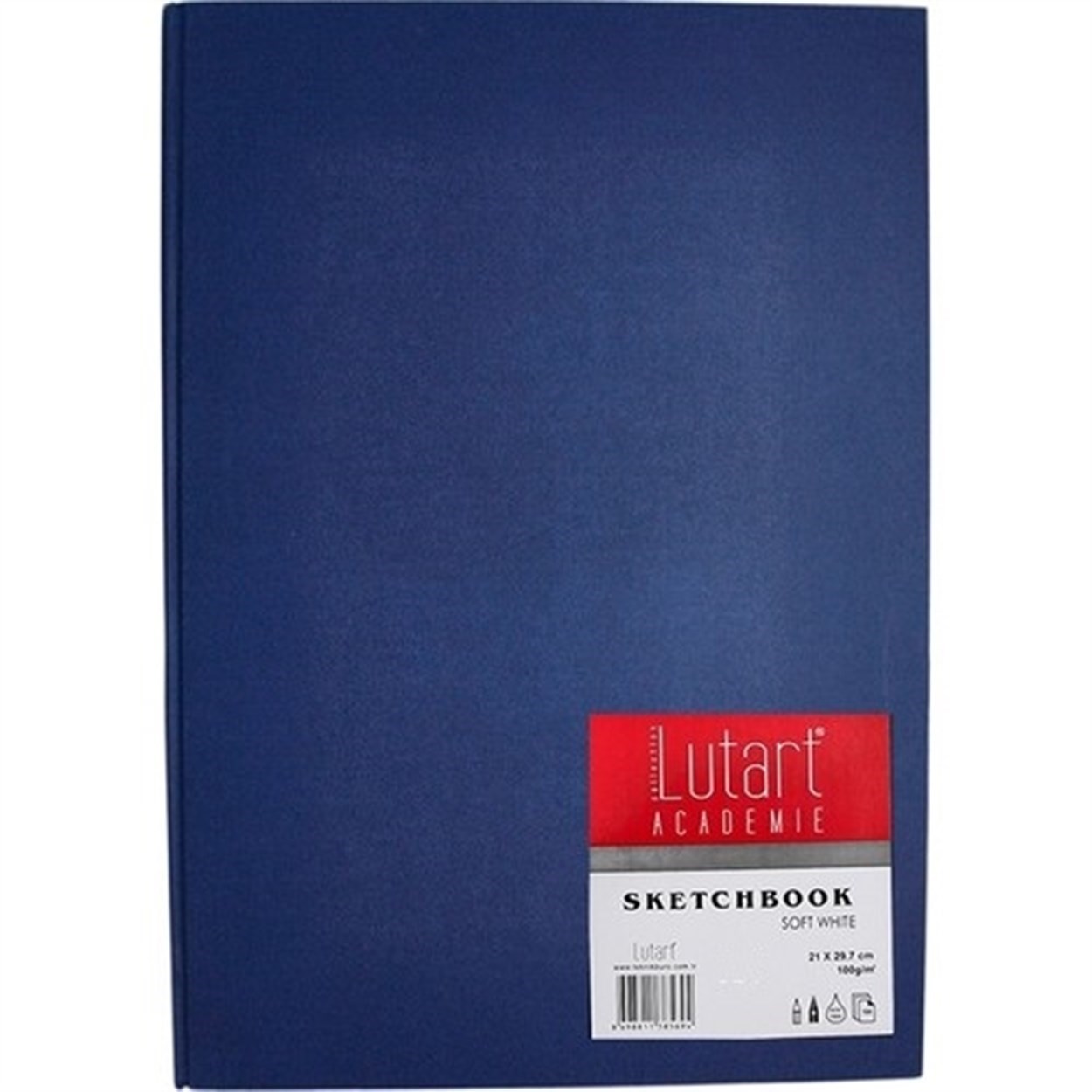LUTART SERT KAPAK ESKİZ DEFTERİ A6 100 GR 100 YAPRAK (LACİVERT KAPAK)