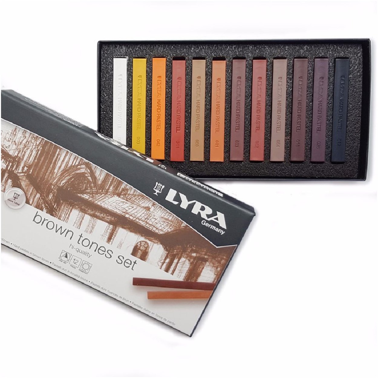 LYRA  Polycrayons Toz Pastel 12'li Kahverengi Tonlar