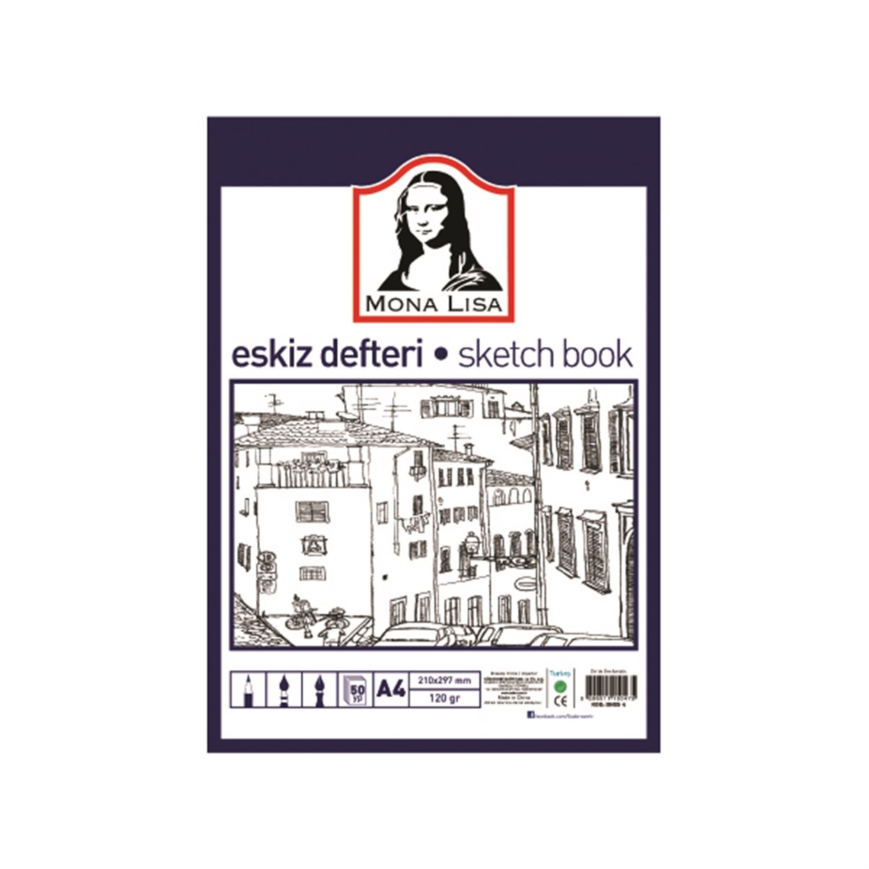 MONA LISA ESKİZ DEFTERİ A4 120 GR. 50 YAPRAK