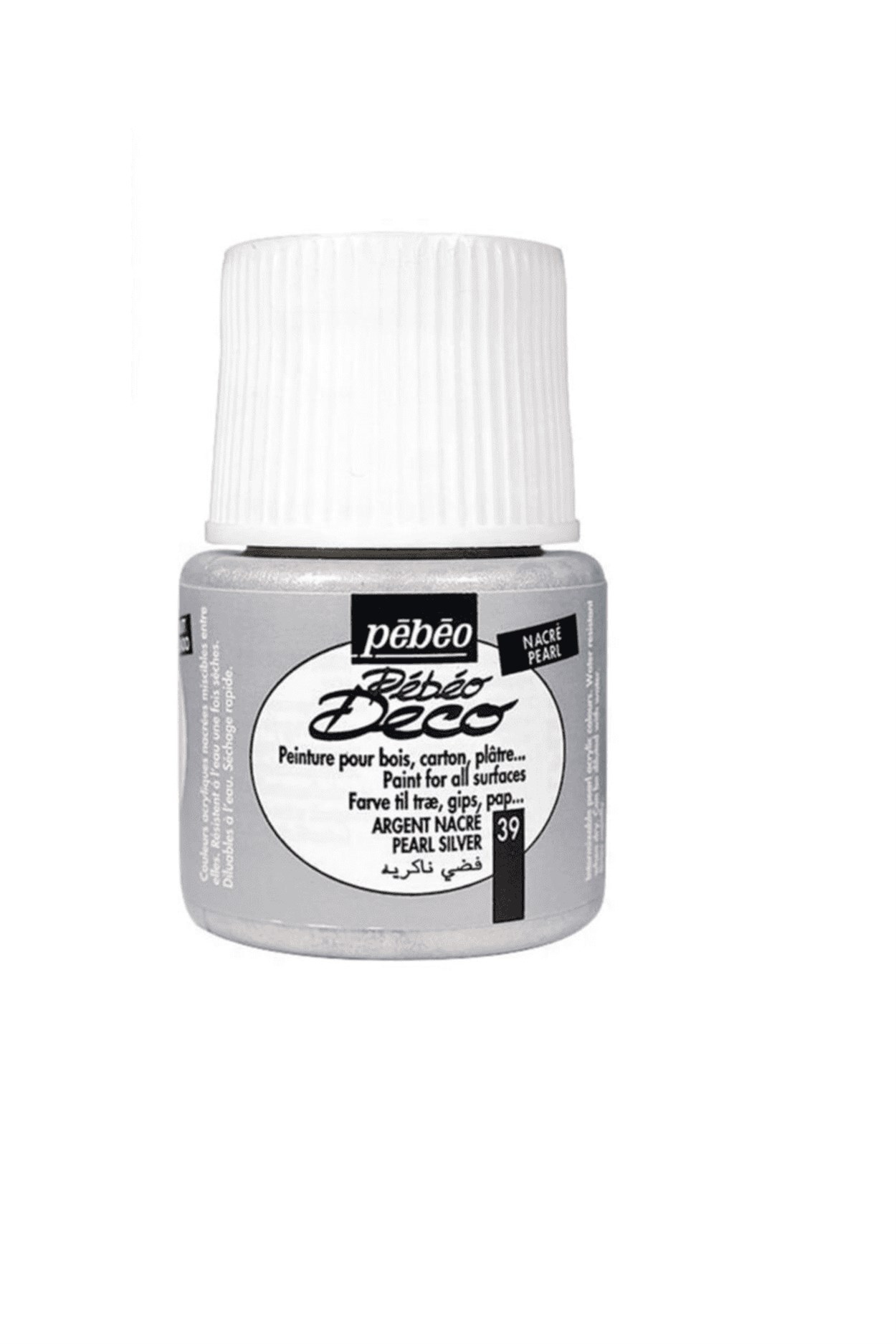 PEBEO DECO MAT AKRİLİK BOYA 110 ML ŞİŞE Argent Nacre