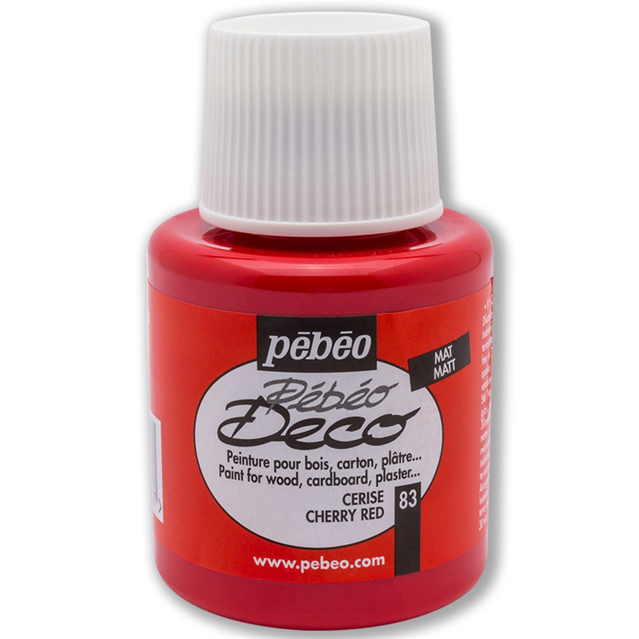 PEBEO DECO MAT AKRİLİK BOYA 110 ML ŞİŞE Cerise