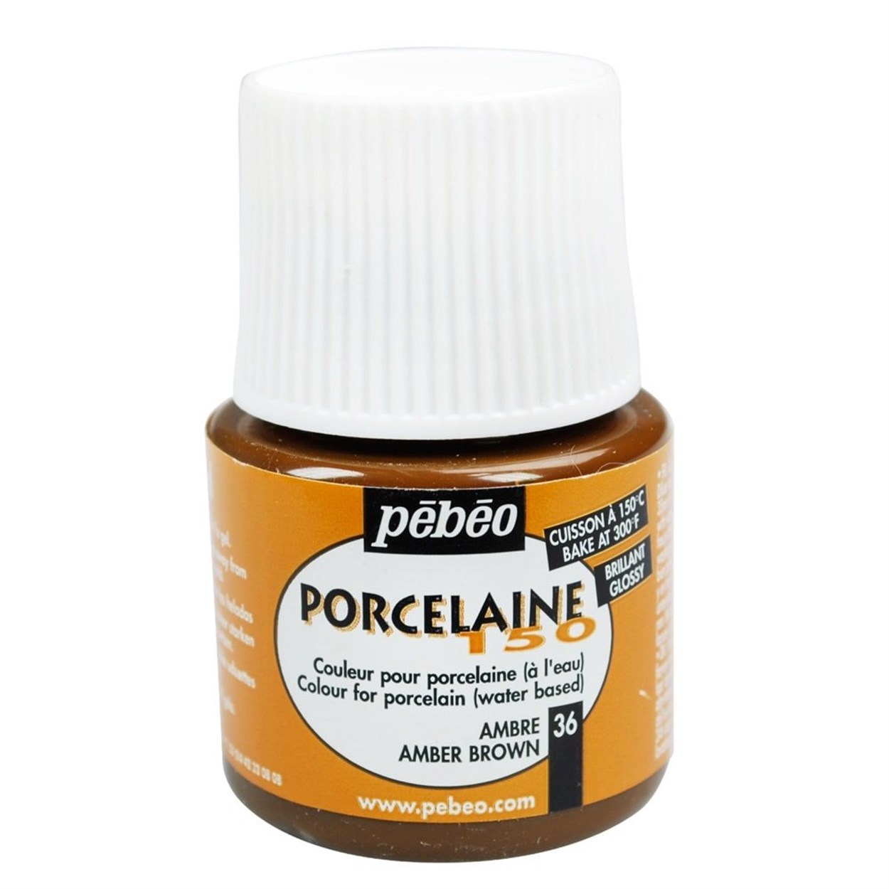 PEBEO PORSELEN BOYASI 45 ML ŞİŞE Amber Brown