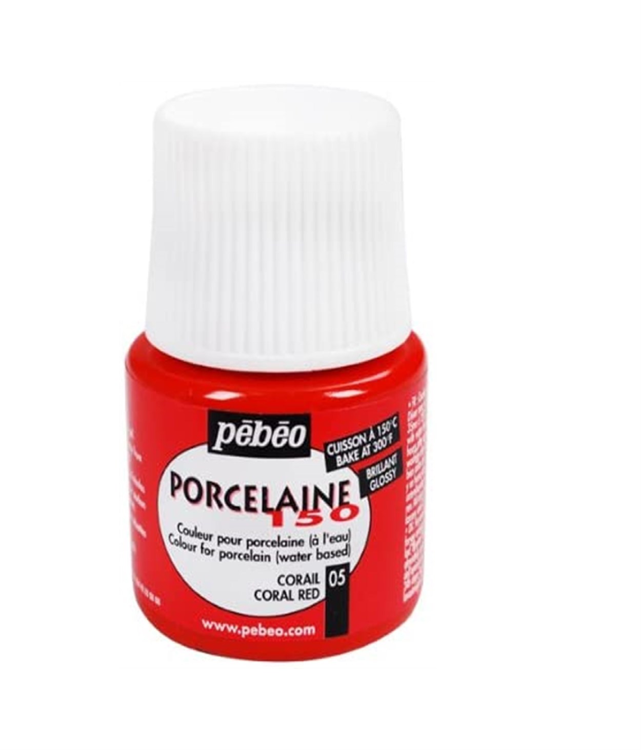 PEBEO PORSELEN BOYASI 45 ML ŞİŞE Coral Red