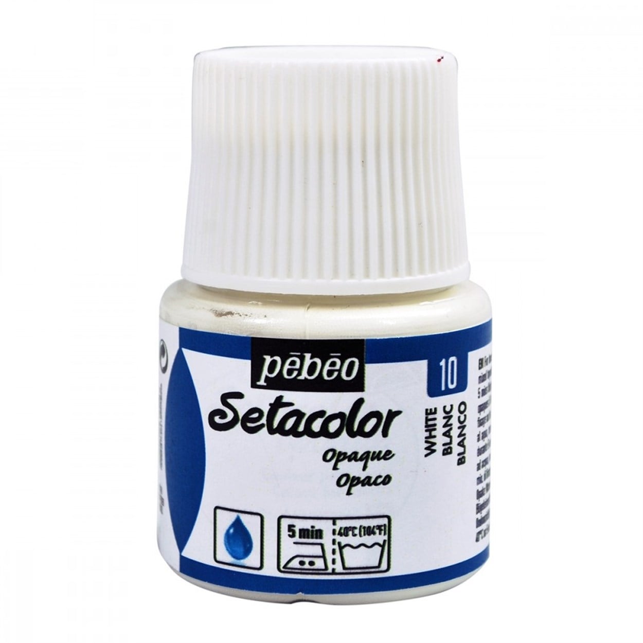 PEBEO SETACOLOR OPAK KUMAŞ BOYASI 45 ML ŞİŞE Blanc Titane