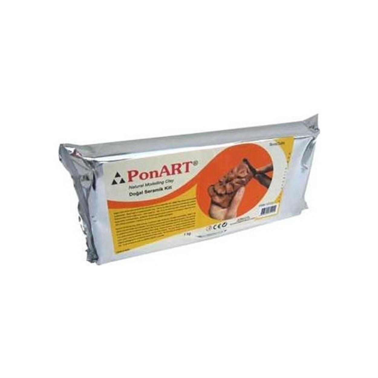 PONART DOĞAL SERAMİK KİLİ 1 KG TERRACOTTA