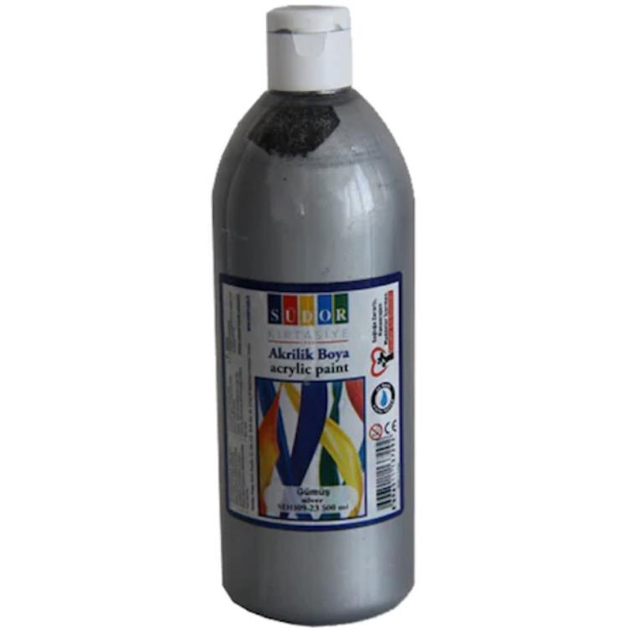 SÜDOR AKRİLİK BOYA 500 ML GÜMÜŞ