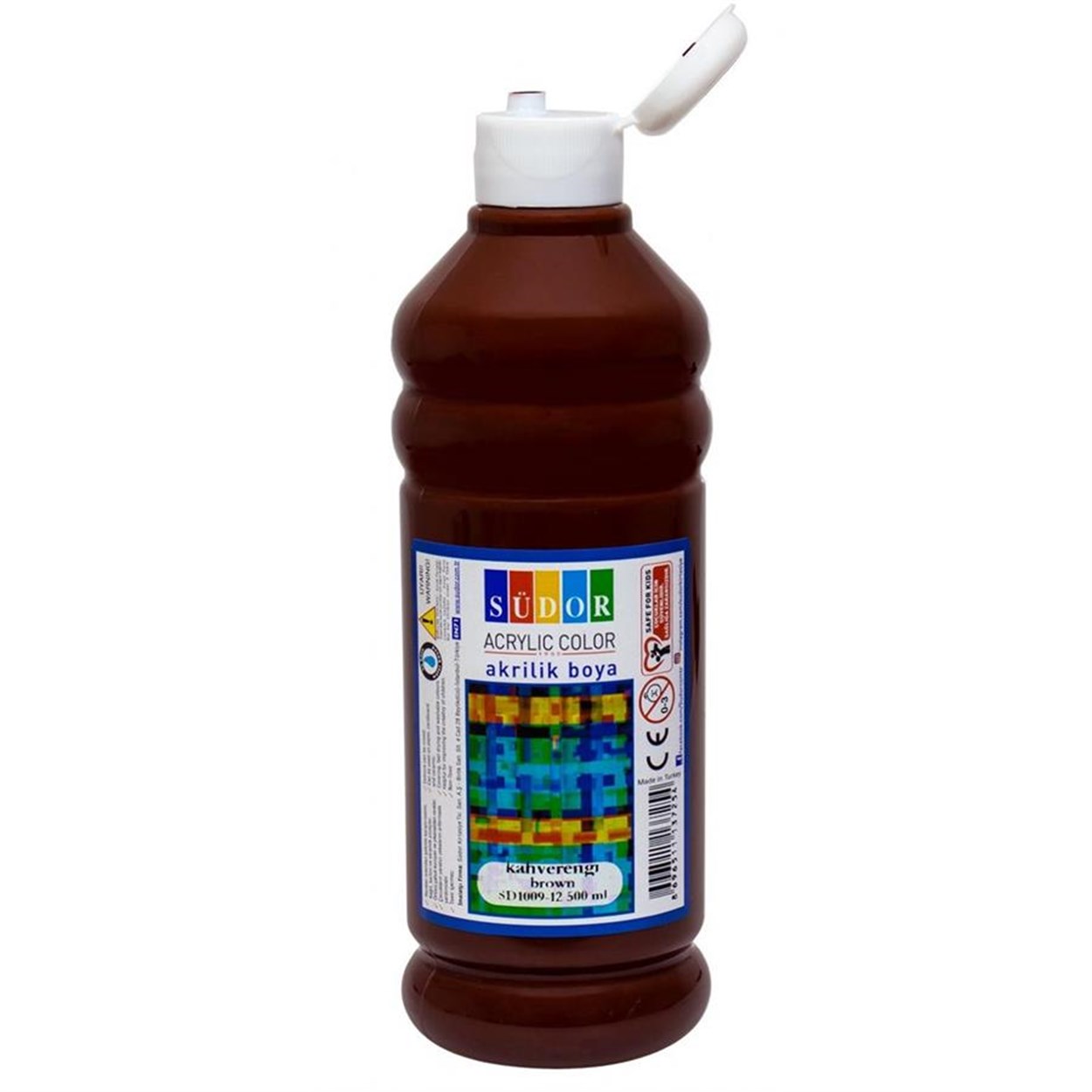 SÜDOR AKRİLİK BOYA 500 ML KAHVERENGİ
