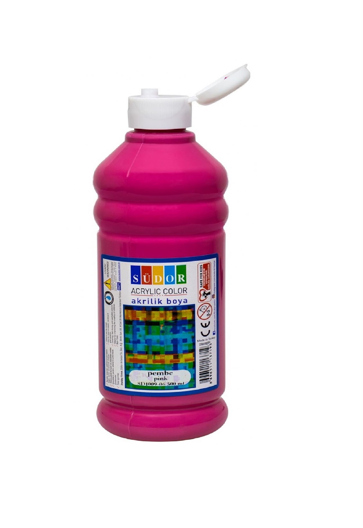 SÜDOR AKRİLİK BOYA 500 ML PEMBE