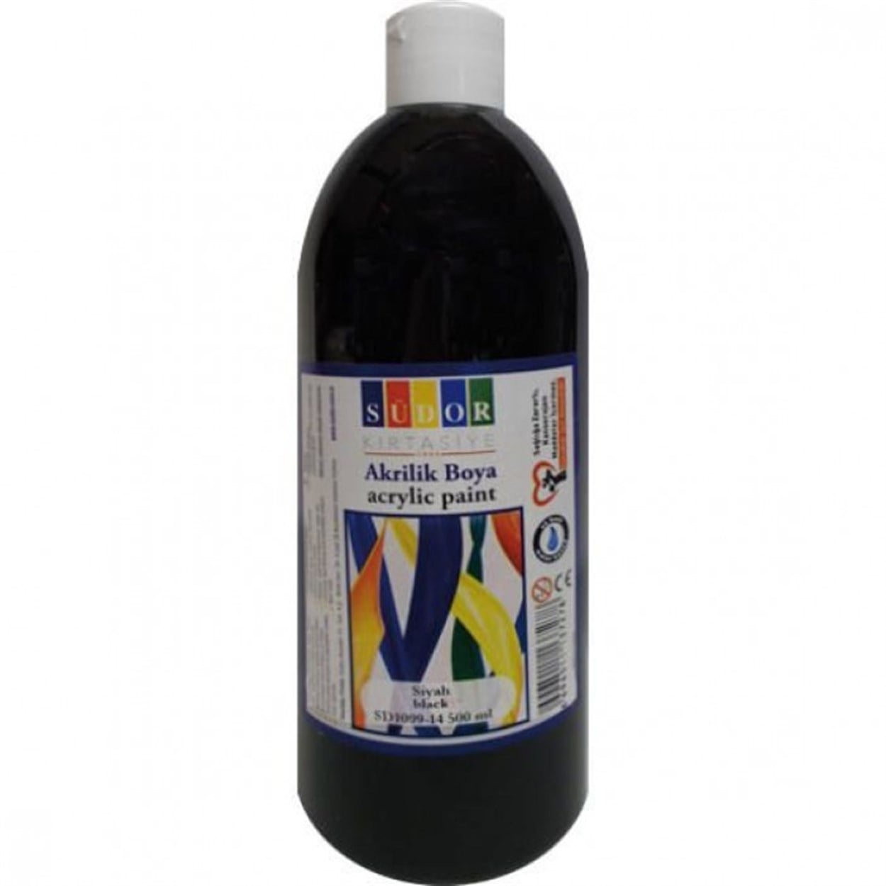 SÜDOR AKRİLİK BOYA 500 ML SİYAH