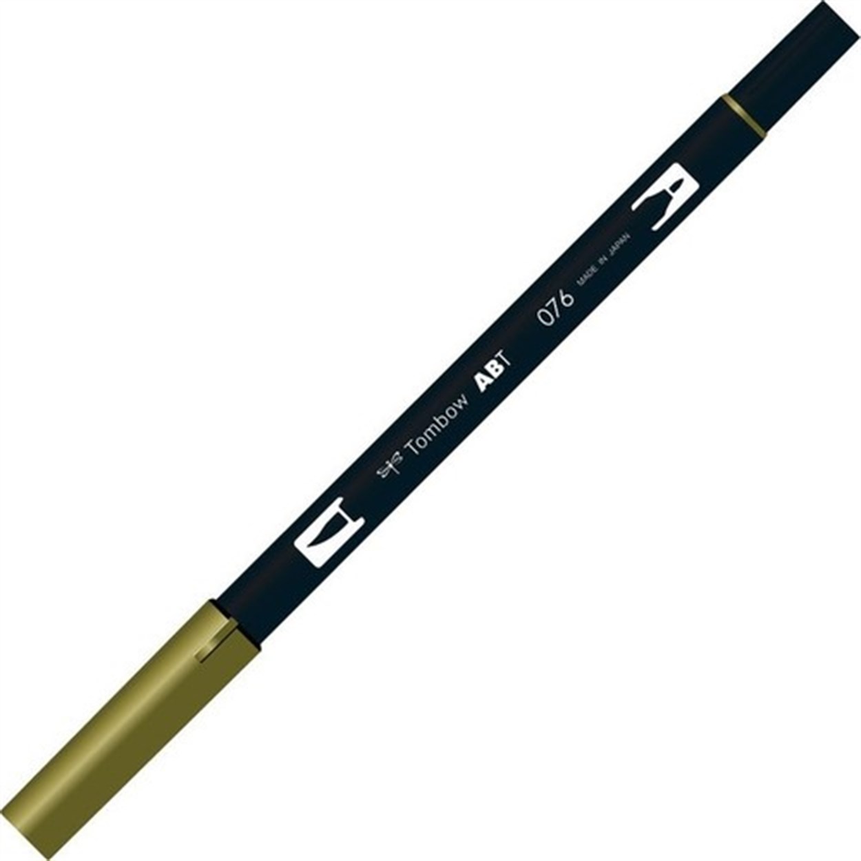 Tombow AB-T Dual Brush Grafik Kalemi Green Ochre 076