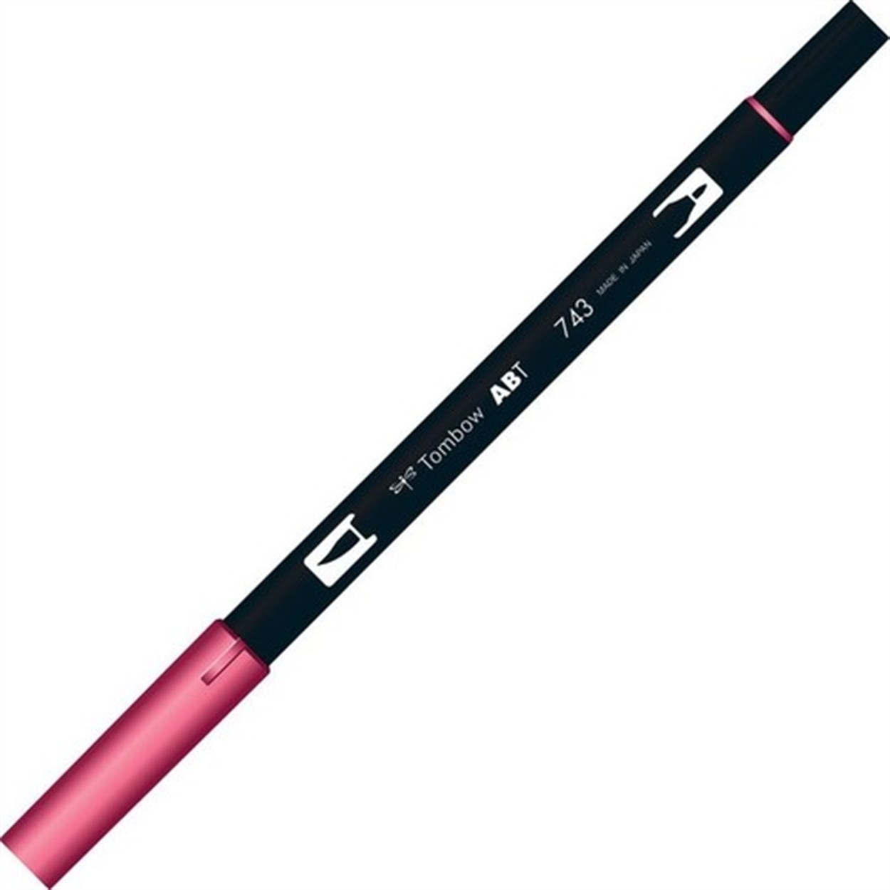 Tombow AB-T Dual Brush Grafik Kalemi Hot Pink 743