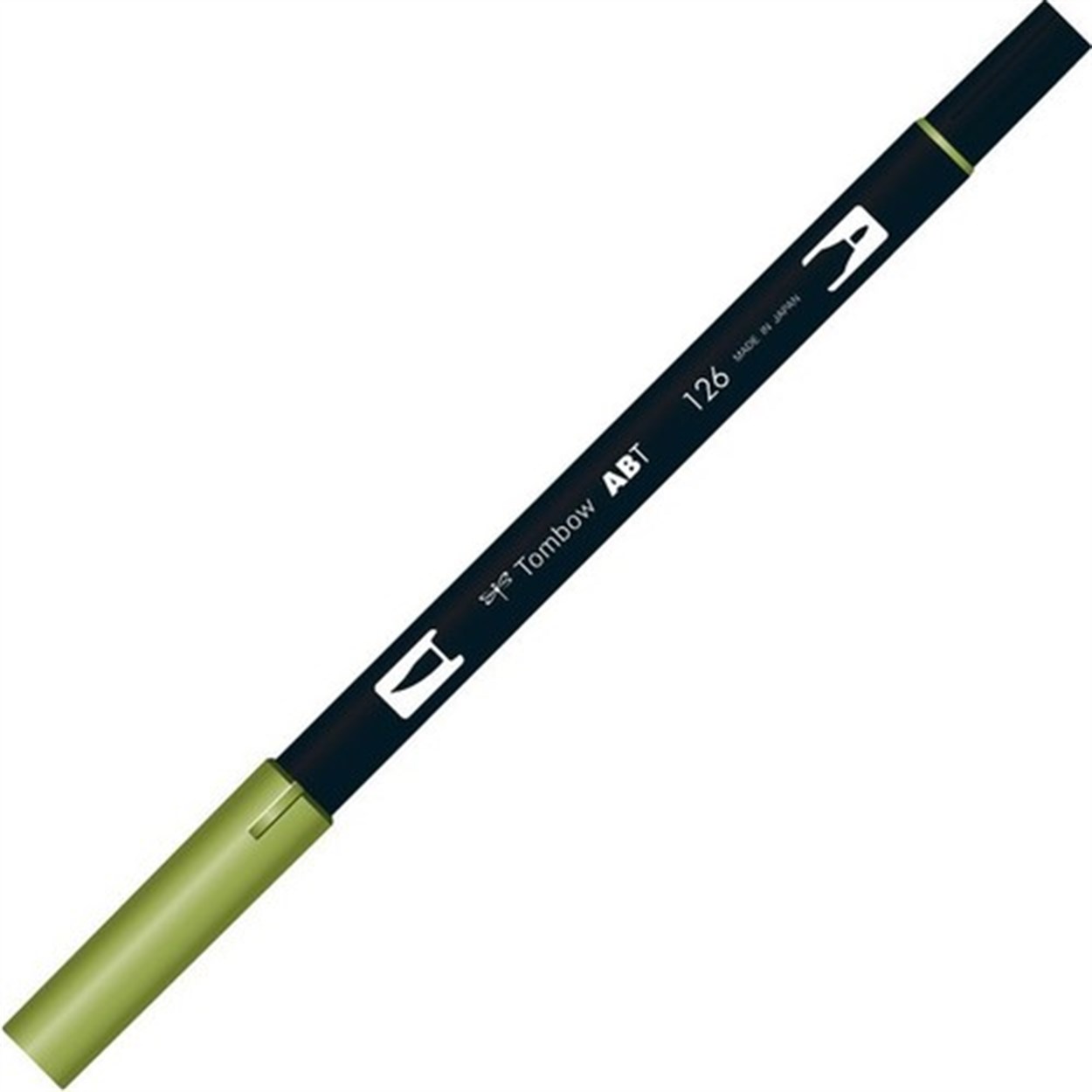 Tombow AB-T Dual Brush Grafik Kalemi Light Olive 126