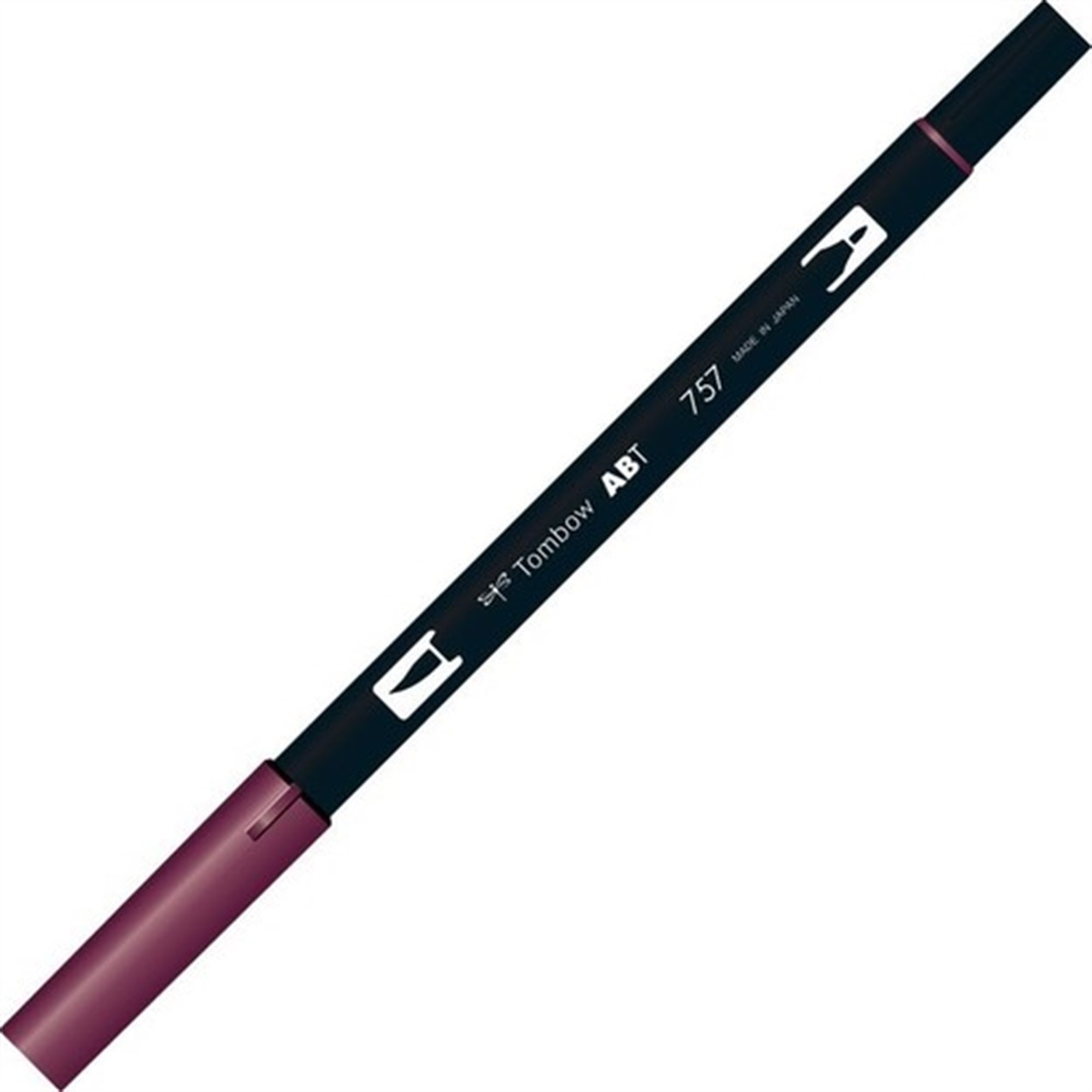 Tombow AB-T Dual Brush Grafik Kalemi Port Red 757
