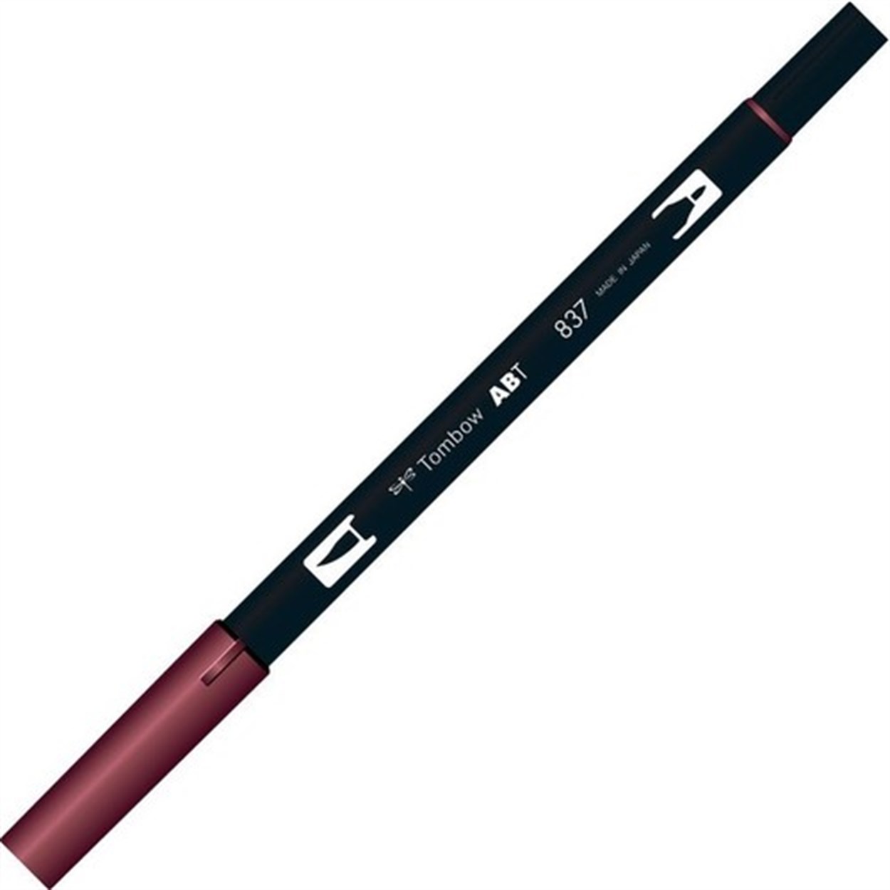 Tombow AB-T Dual Brush Grafik Kalemi Wine Red 837