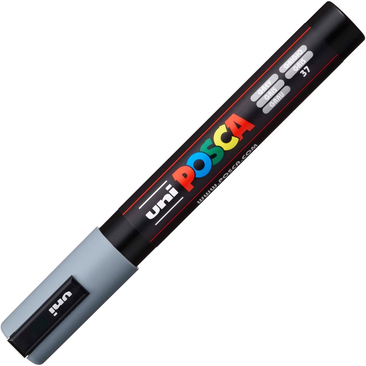 uni POSCA 1.8-2.5 Su Bazlı Poster Markörü Gri