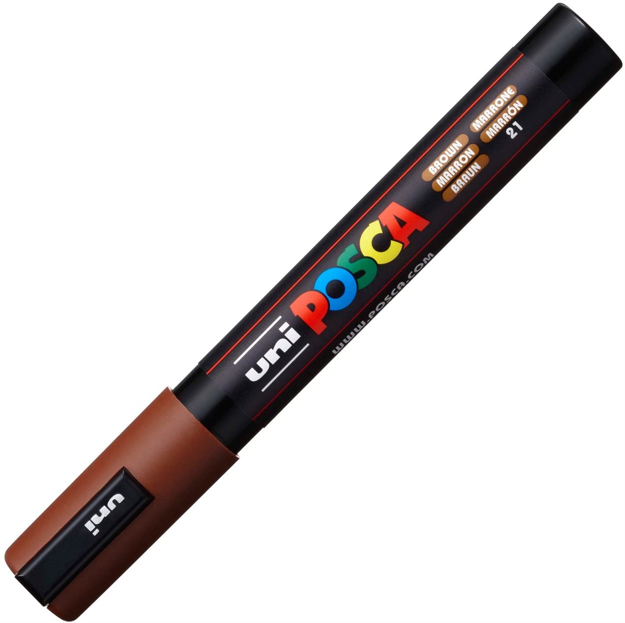 Uni POSCA 1.8-2.5 SuBazlı PosterMarkörü Kahverengi