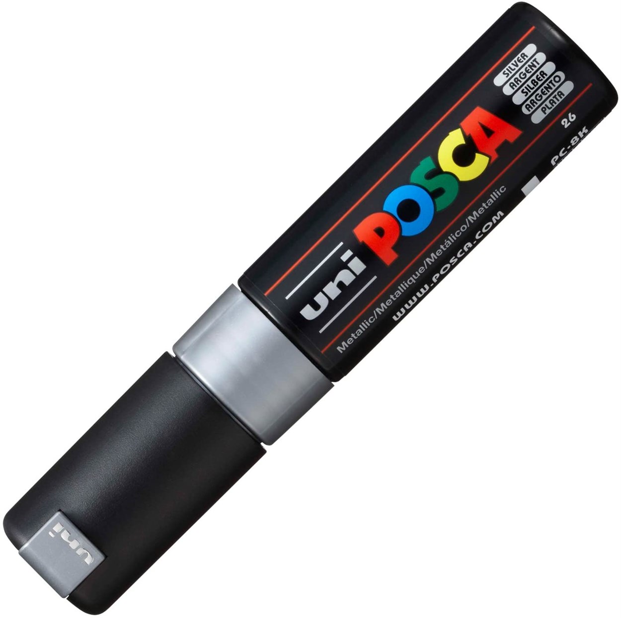 Uni POSCA 8.0 Su Bazlı Poster Markörü Gümüş